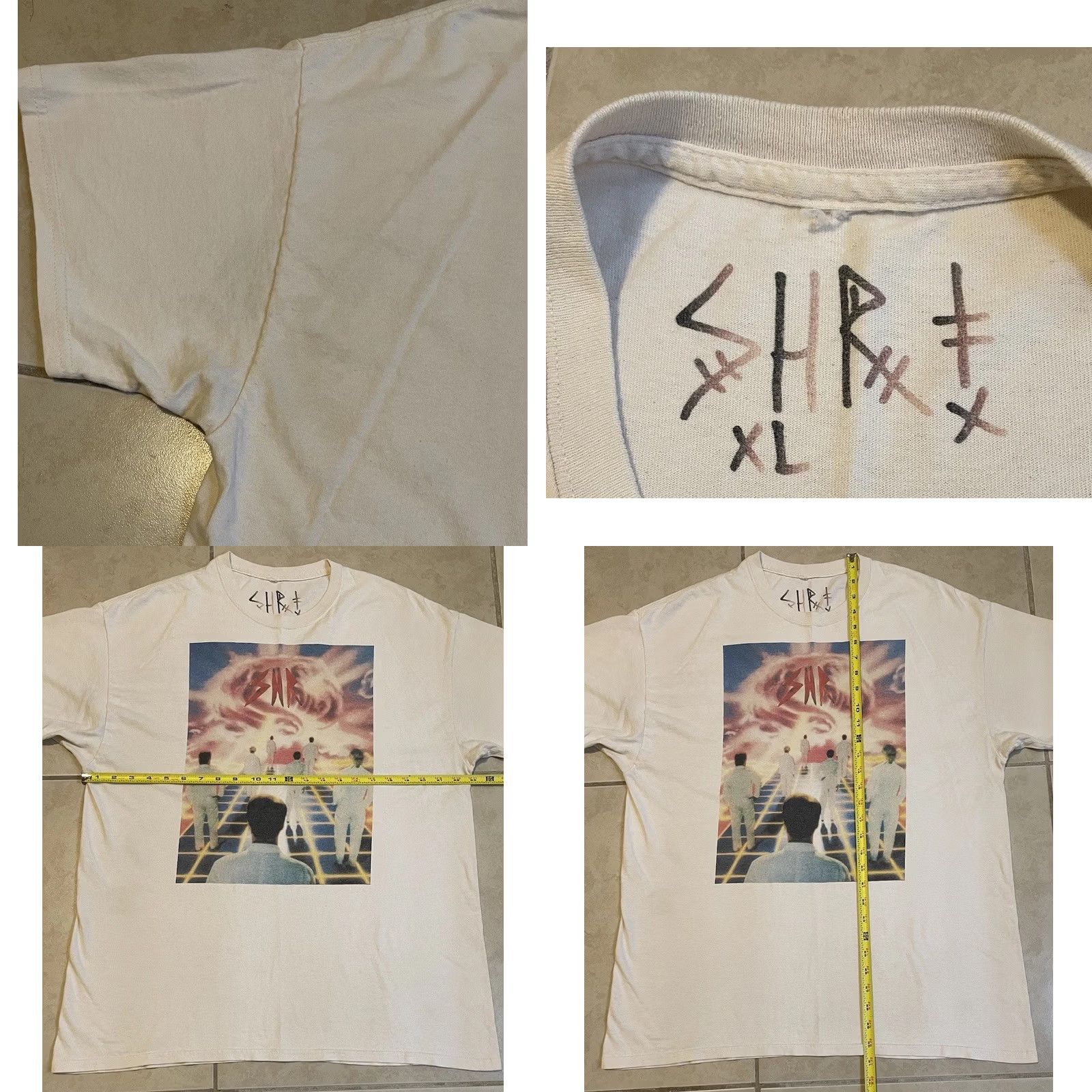 Folk Folk Rock Band Grunge Tour Shirt XL Beige Abstract Wolfies Just Fine Perfection Nevada Size US XL / EU 56 / 4 - 8 Thumbnail