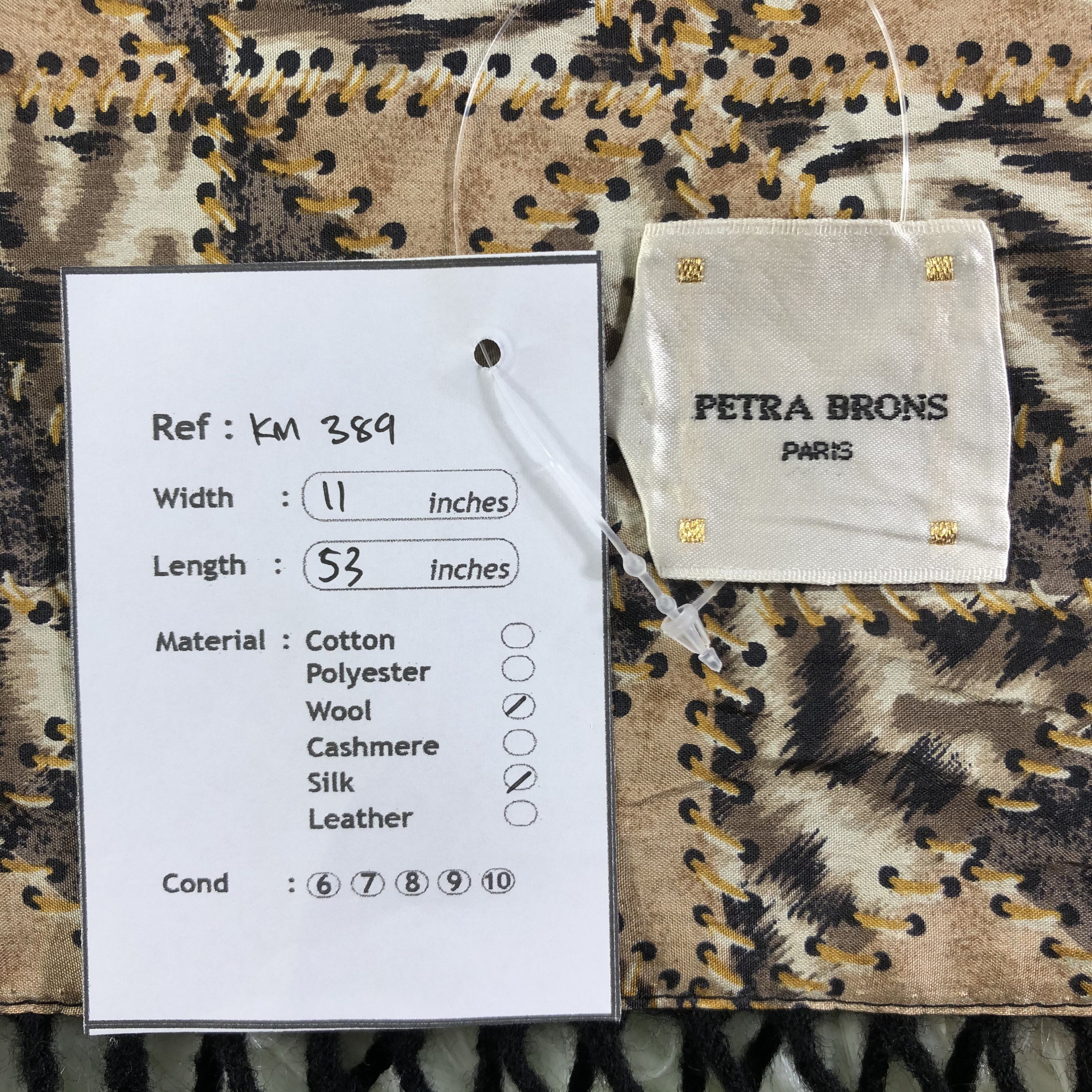 Vintage Petra Brons Scarf / Muffler / Neckwear - KM389 Size ONE SIZE - 5 Thumbnail