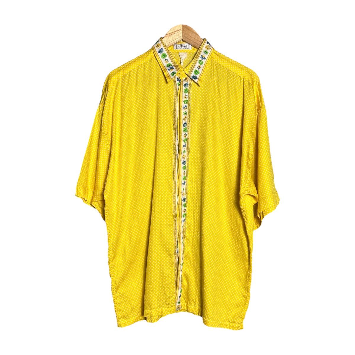 Versace × Vintage Vintage 90s Versace Shirt Size US XL / EU 56 / 4 - 1 Thumbnail