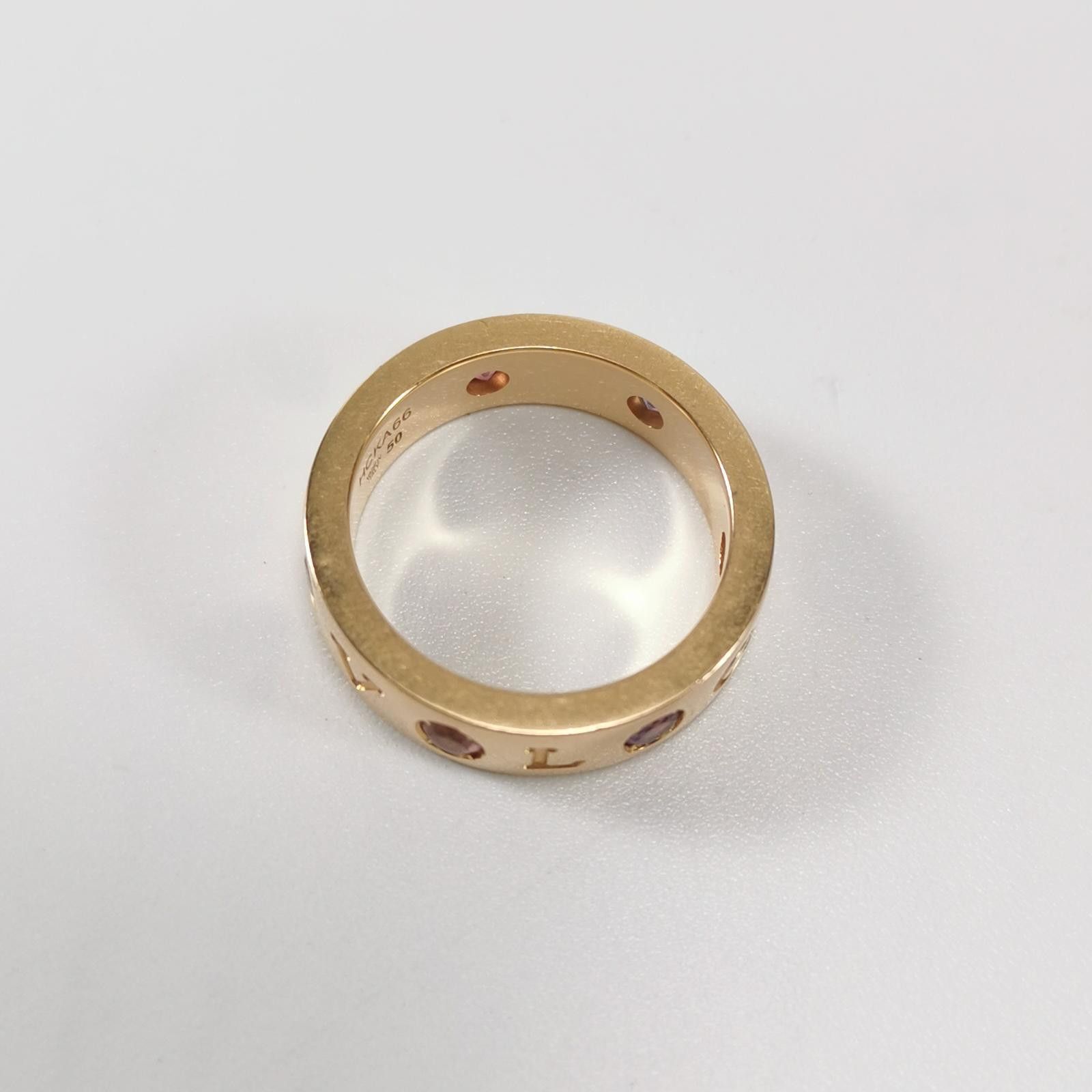 Bvlgari Bvlgari Bvlgari Bvlgari 18K gold gemstone double logo ring Size ONE SIZE - 5 Thumbnail