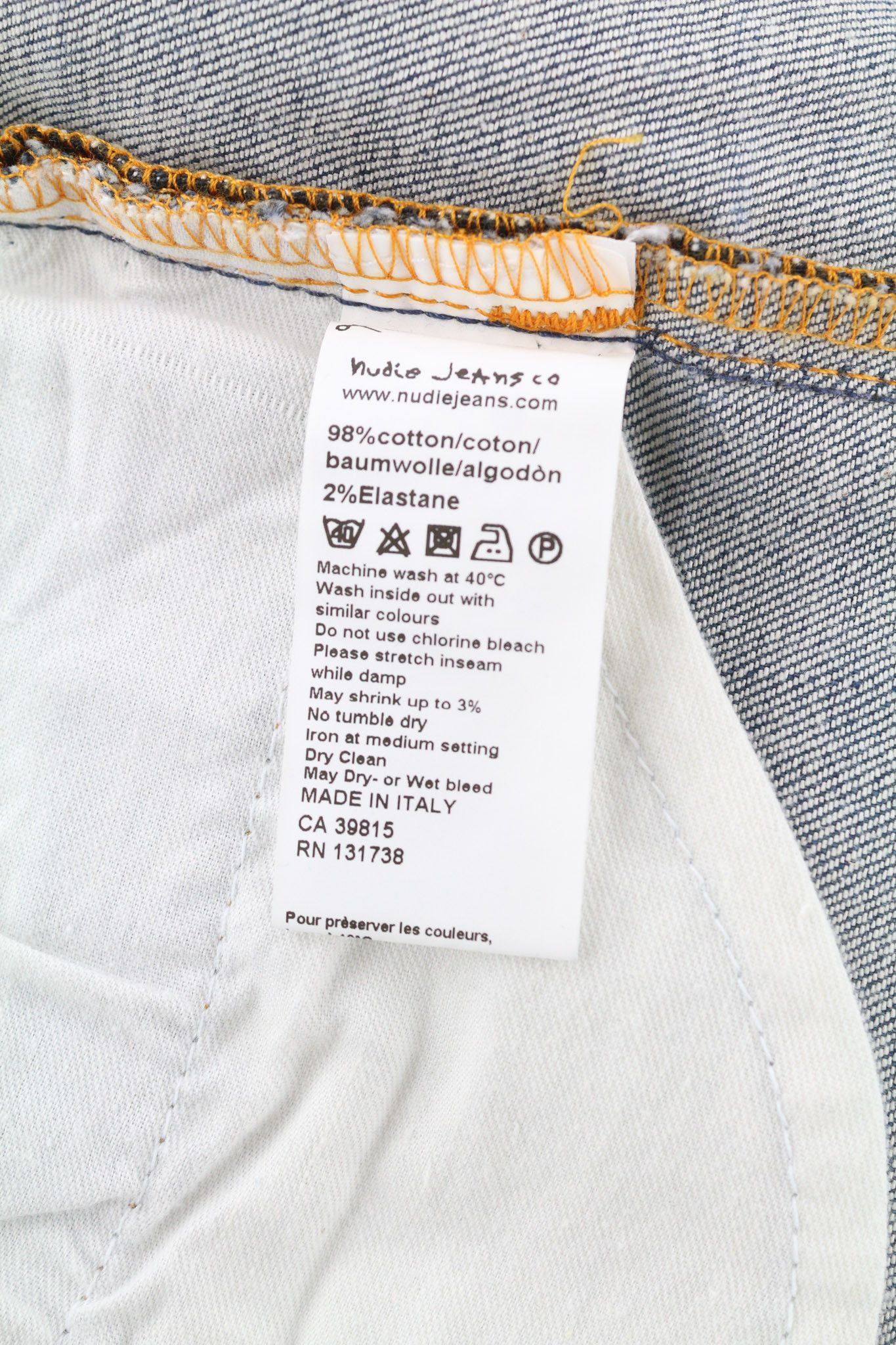 Nudie Jeans THIN FINN GREY AUTHENTIQUE USED W28/L32 Blue Jeans 80420 Size US 28 / EU 44 - 9 Thumbnail