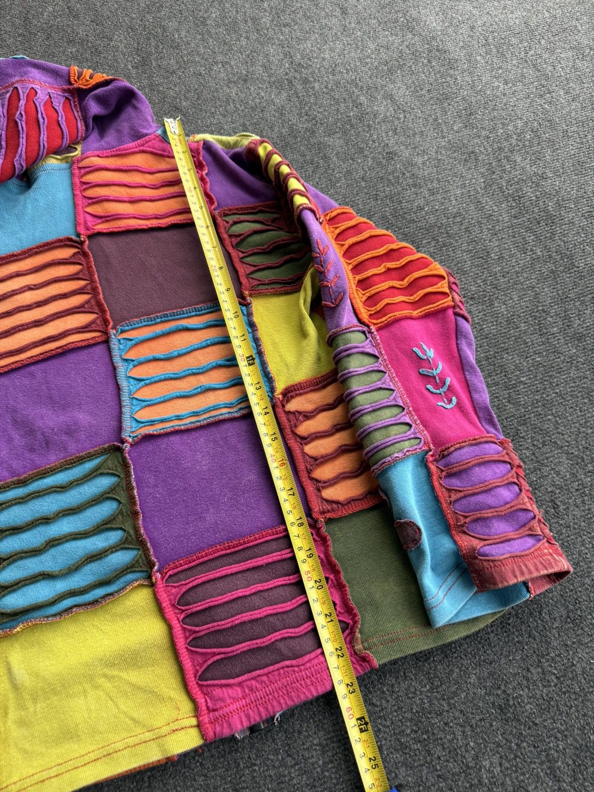 Japanese Brand Retro Nepal Patchwork Hoodie Hippie Boho Distressed Jacket Size S / US 4 / IT 40 - 22 Thumbnail