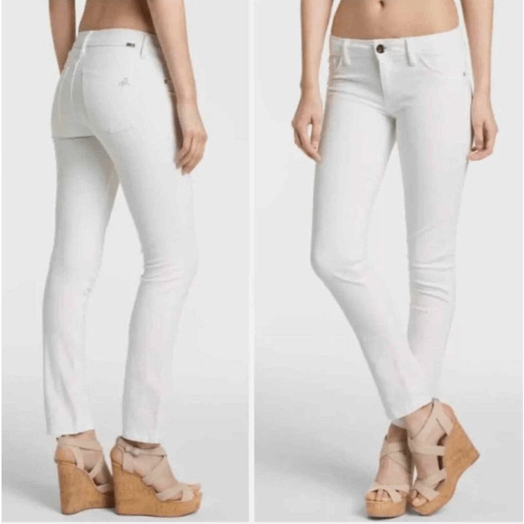 DL1961 DL1961 Angel Mid Rise Skinny Ankle Jeans in Milk White, Size Size 27" / US 4 / IT 40 - 1 Thumbnail