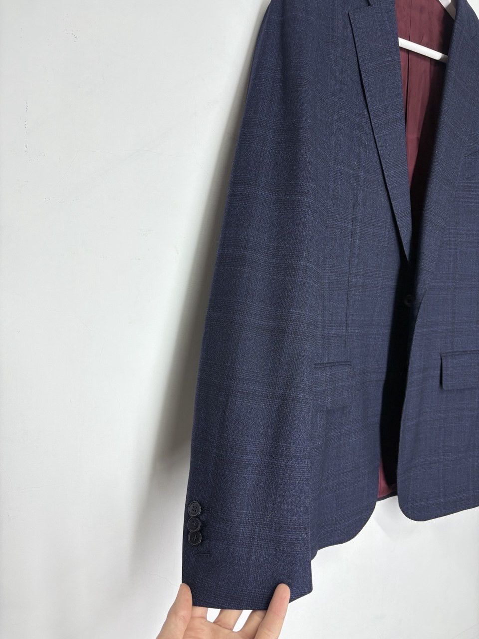 Boggi Boggi Milano x Loro Piano Ing Wool Checked Blazer Men’s 48R Size 48R - 5 Thumbnail