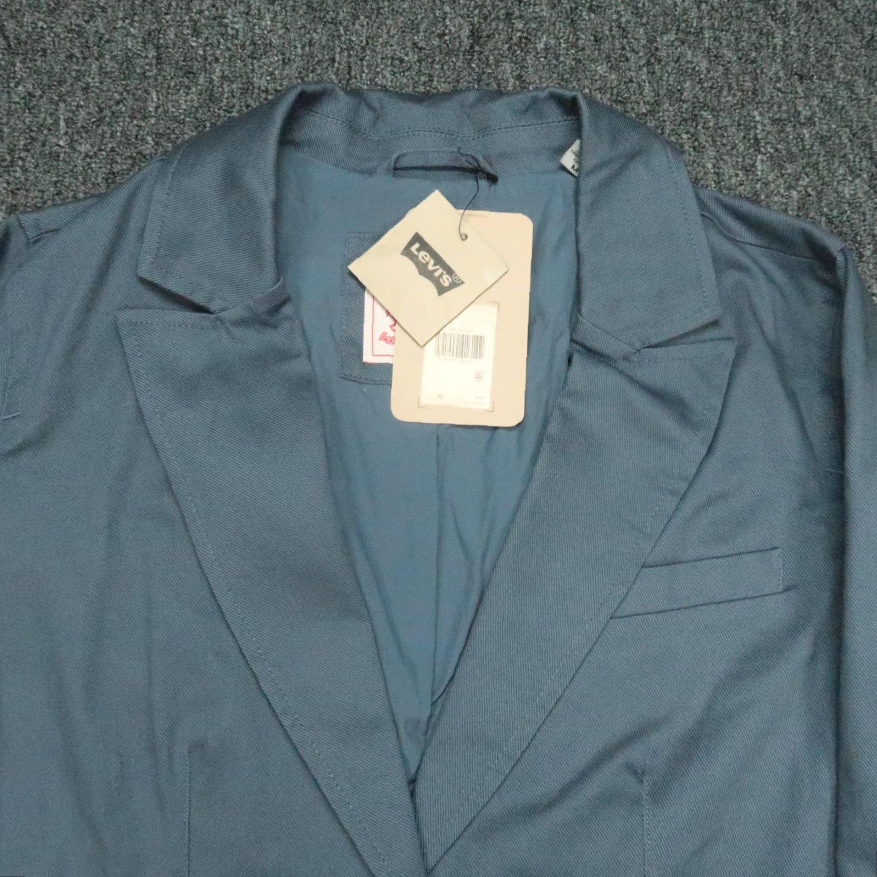 Levi's Levi's Blazer Women Medium Blue Cotton Sport Coat NWT; Denim? (Note: Only from original title words.) Size M / US 6-8 / IT 42-44 - 2 Thumbnail