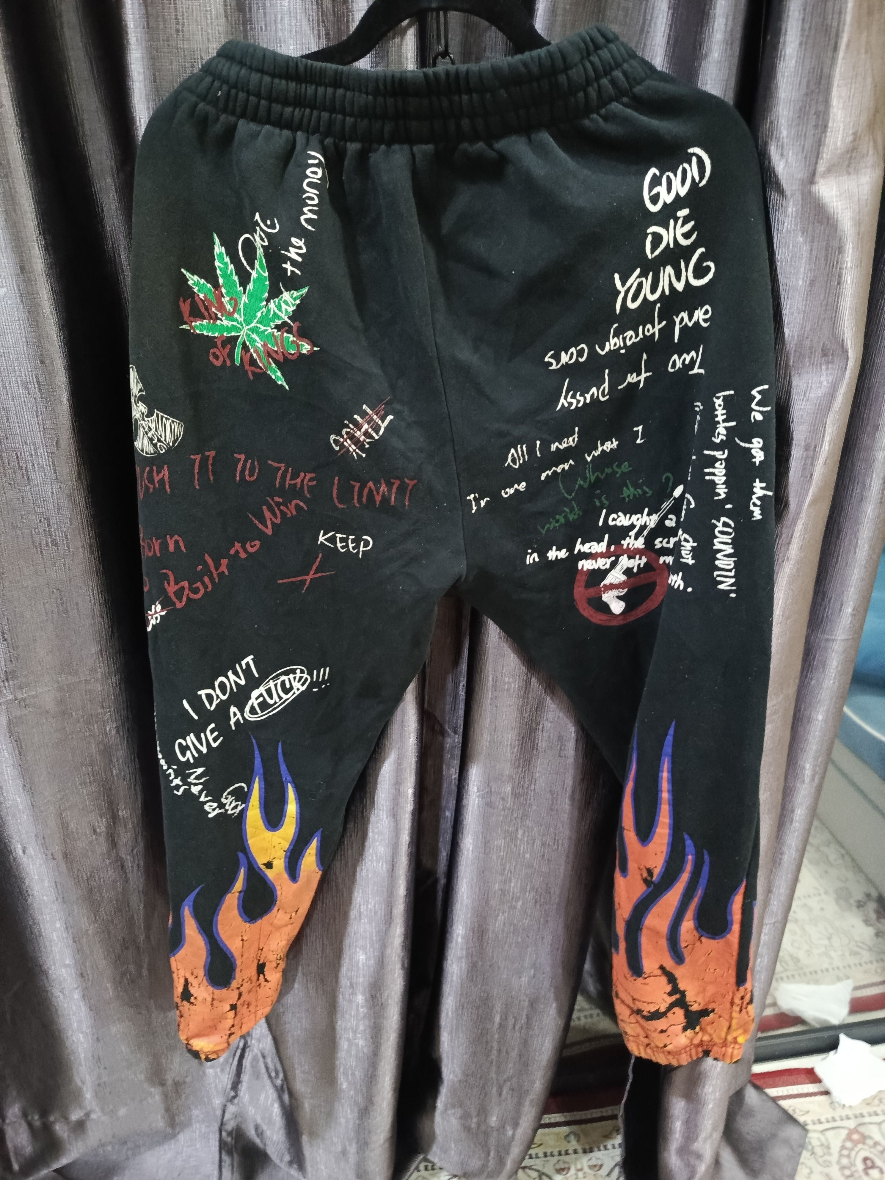 Japanese Brand Flying Ninety (FNTY). These are black heavyweight sweatpants Size US 33 - 7 Thumbnail