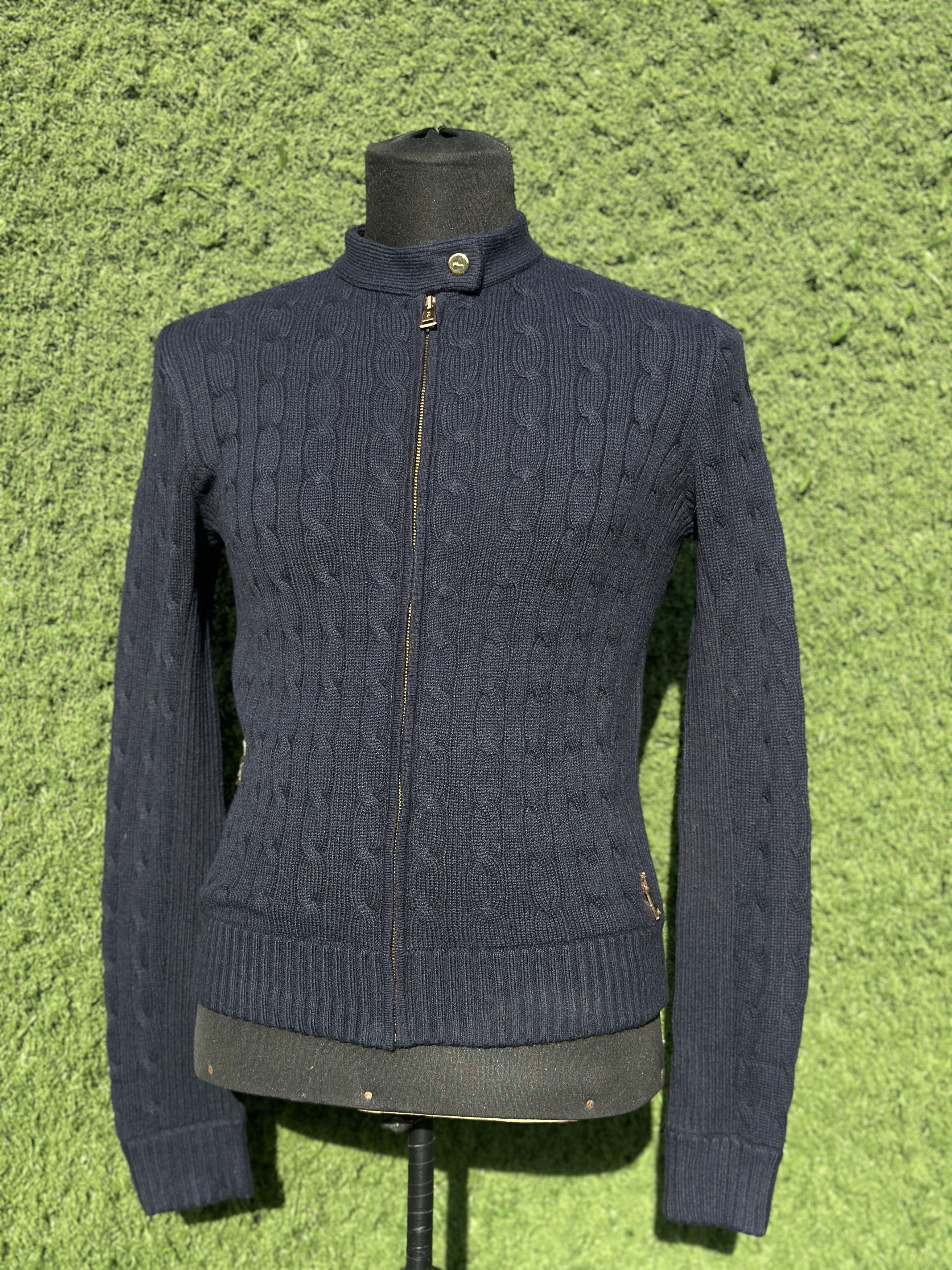 Ralph Lauren Black Label Ralph Lauren Black Label Cashmere Zip Cable Knit Size L Size L / US 10 / IT 46 - 6 Thumbnail