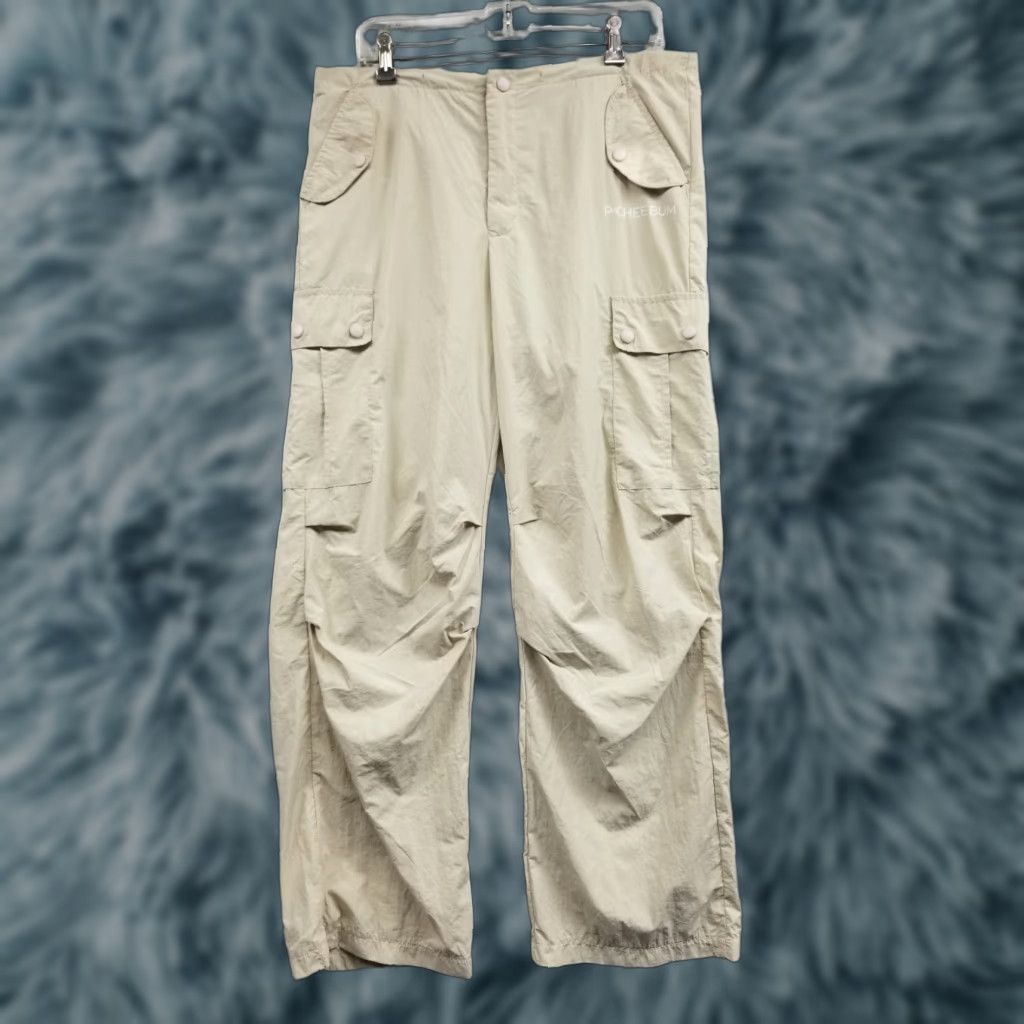 Vintage Pcheebum Windbreaker Cargo Pants Beige Womens Size M Black Outfit/Set Activewear Women Windbreaker Pants Set M Womens Size 32" / US 10 / IT 46 - 1 Thumbnail