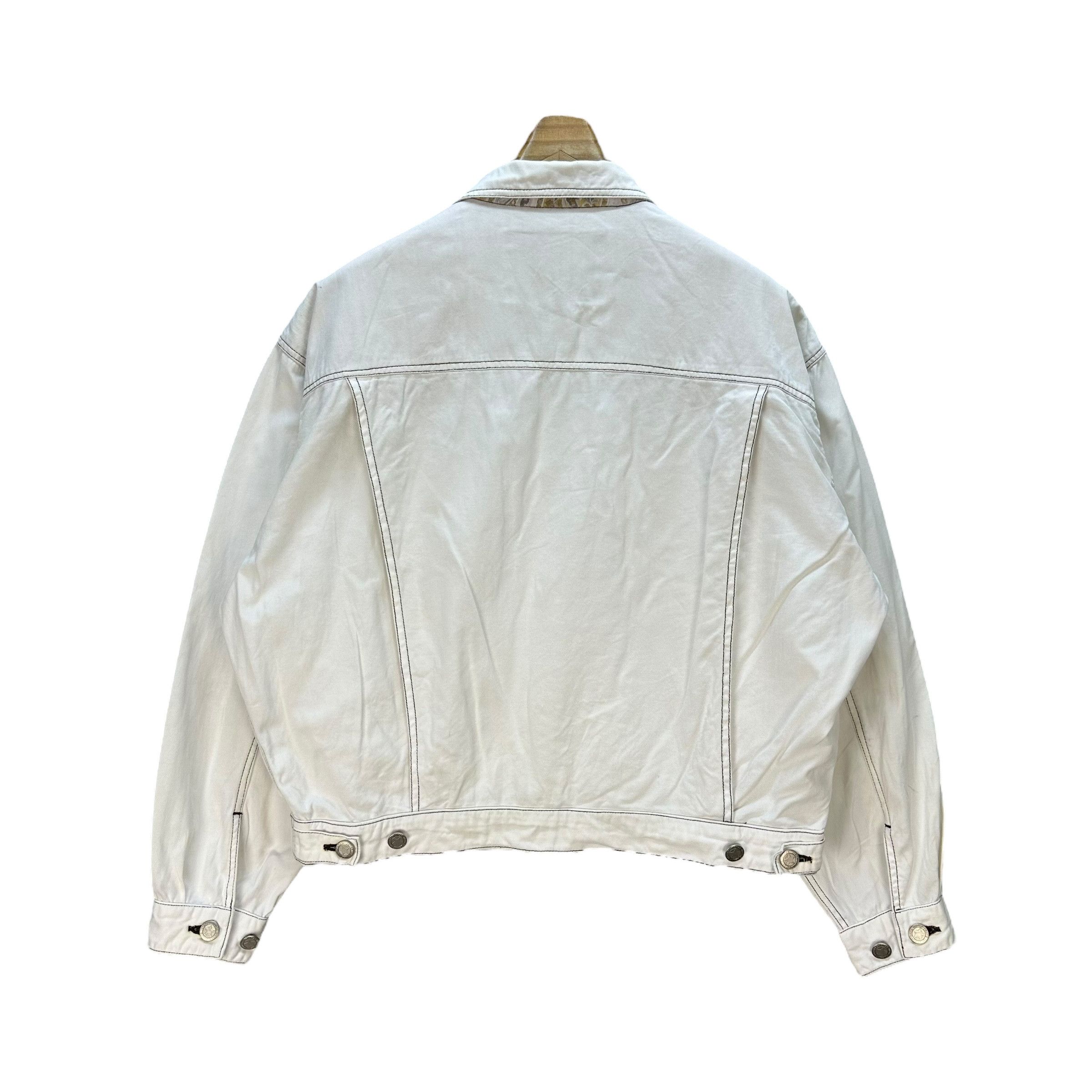 Japanese Brand Vintage 90's SEAHOP White Denim Jacket #A74-1785 Size US L / EU 52-54 / 3 - 12 Thumbnail