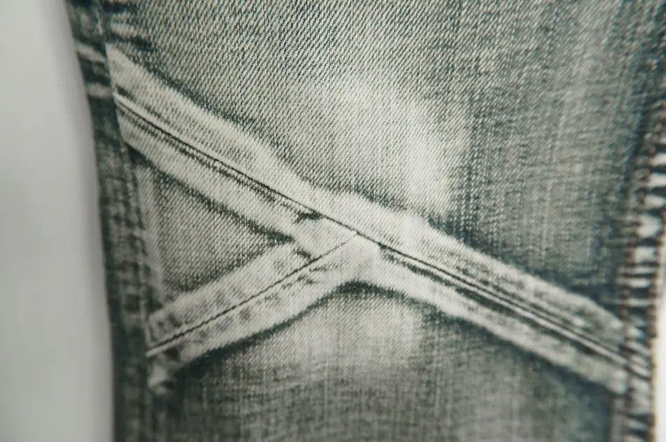 Japanese Brand Rare Vintage EDGE RUPERT Patchwork Lowrise Jeans Size US 31 - 13 Thumbnail