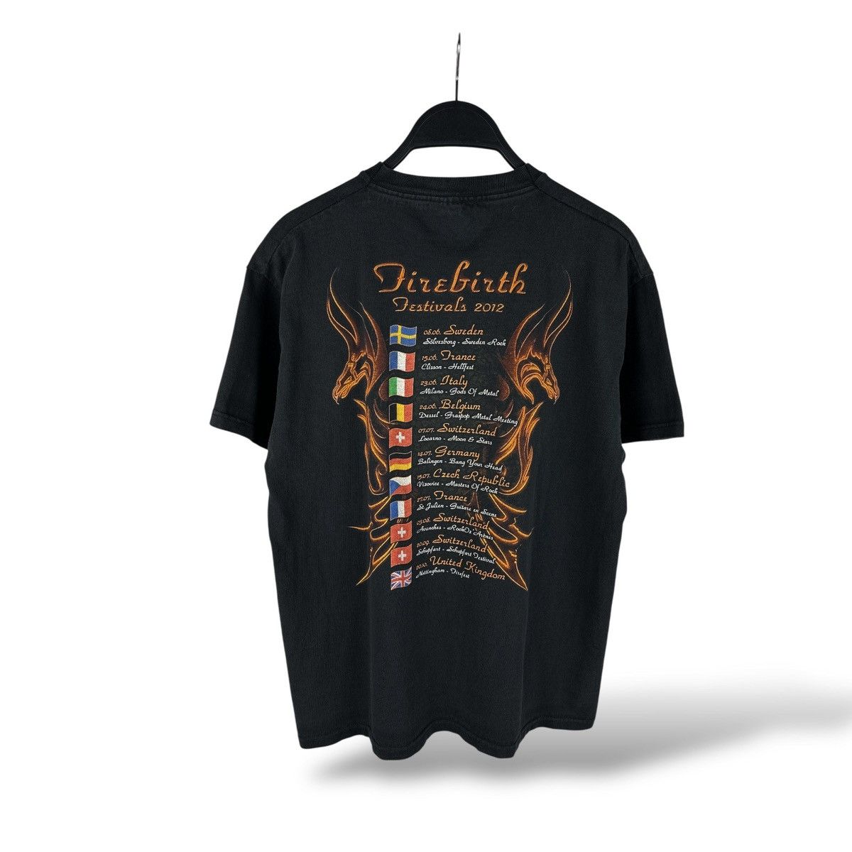 Band Tees Vintage 2012 Gotthard Firebirth Tour T-Shirt Rock Band Tee Size US L / EU 52-54 / 3 - 8 Thumbnail