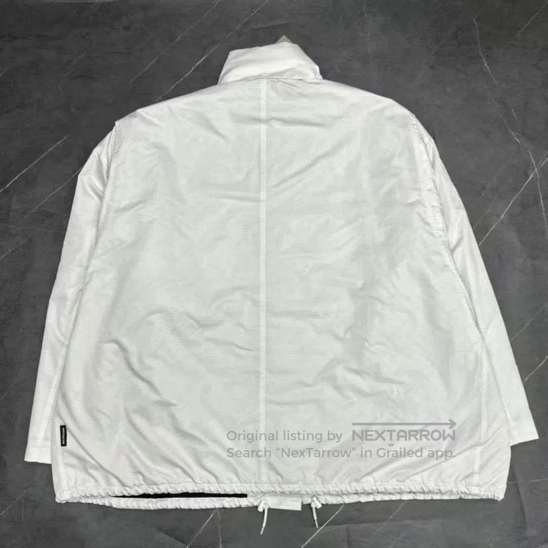 Balenciaga Balenciaga White Embroidered Logo Jacket. Size US L / EU 52-54 / 3 - 2 Thumbnail