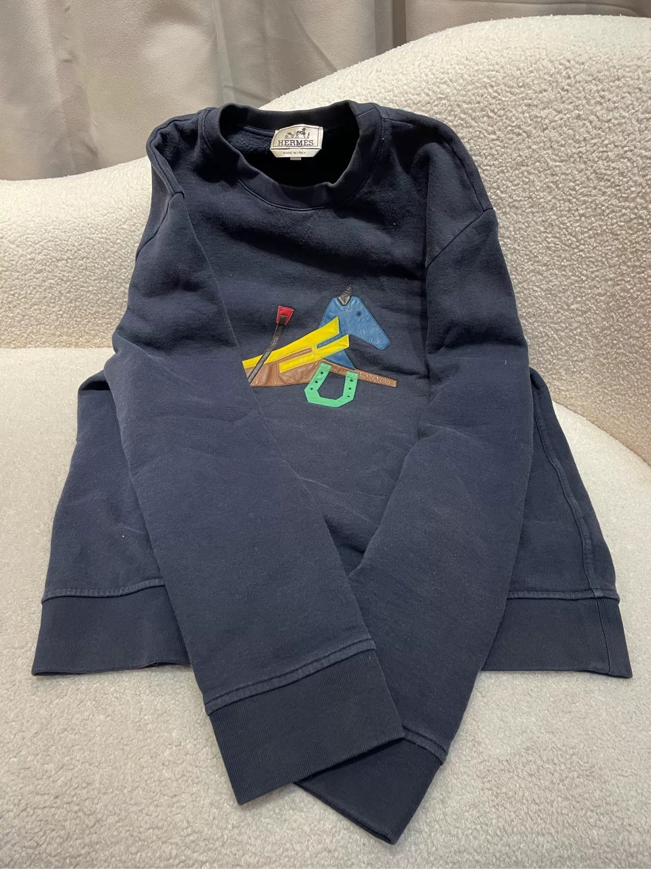 Hermes Hermes Navy Blue Sweatshirt M Size US M / EU 48-50 / 2 - 1 Thumbnail