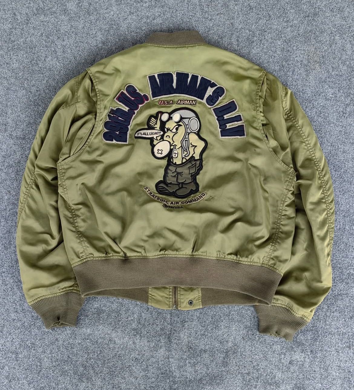 Tedman 2000s Tedman USA Airman Airforce L2B Military Bomber Jacket Size US L / EU 52-54 / 3 - 2 Thumbnail