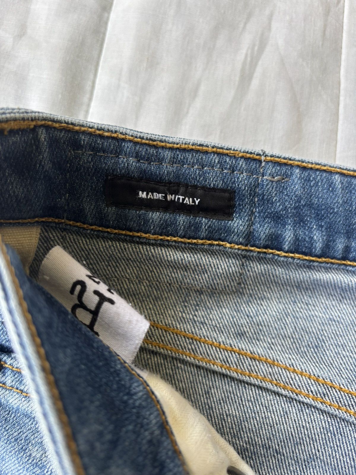 R13 🔥R13 STRAIGHT BOY DISTREESED DENIM JEANS Size 27" / US 4 / IT 40 - 10 Thumbnail