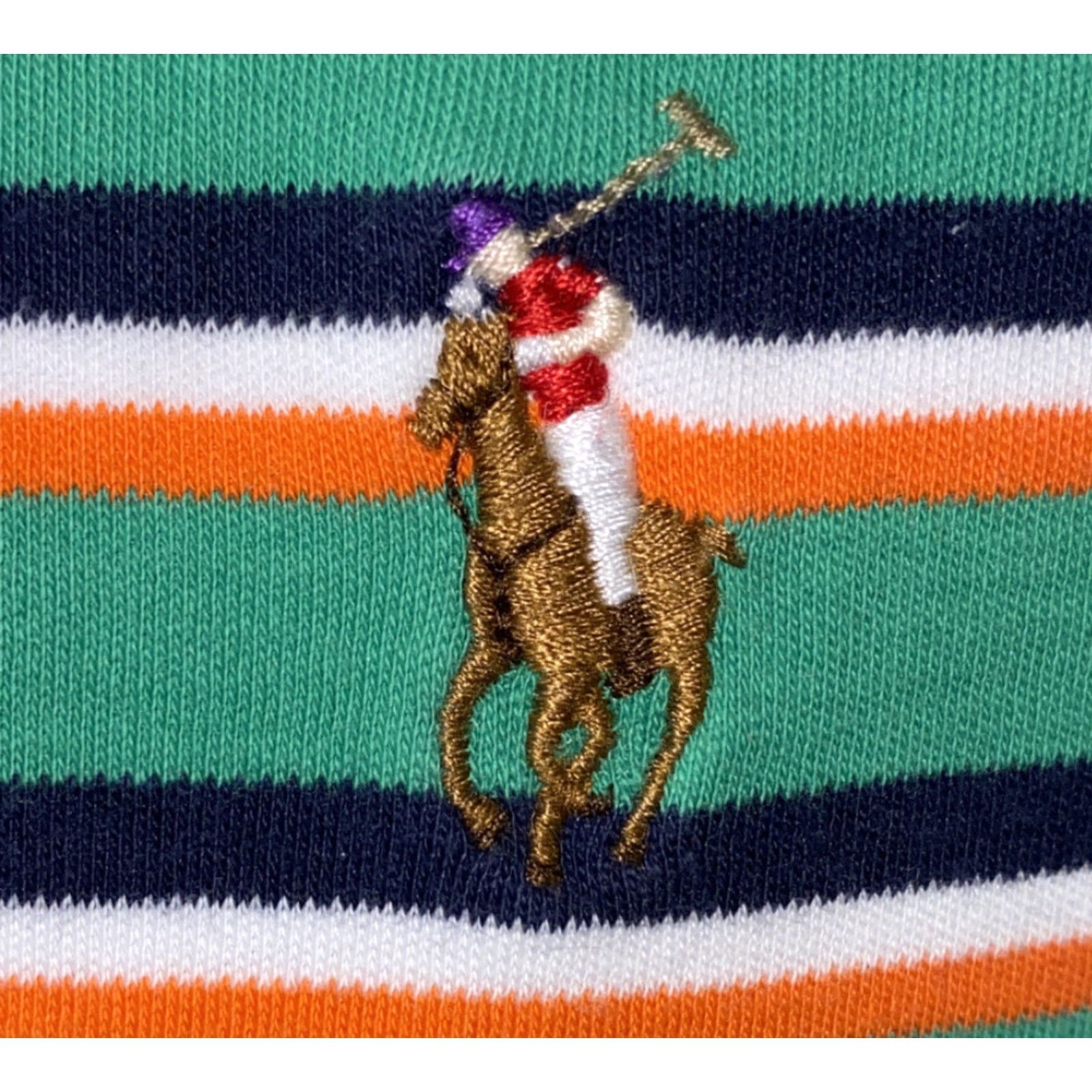 Polo Ralph Lauren Polo Ralph Lauren Polo Shirt Mens Striped Golf Pima Soft Touch Button-Up Short Sleeve L Multicolor Mens Size US L / EU 52-54 / 3 - 4 Thumbnail