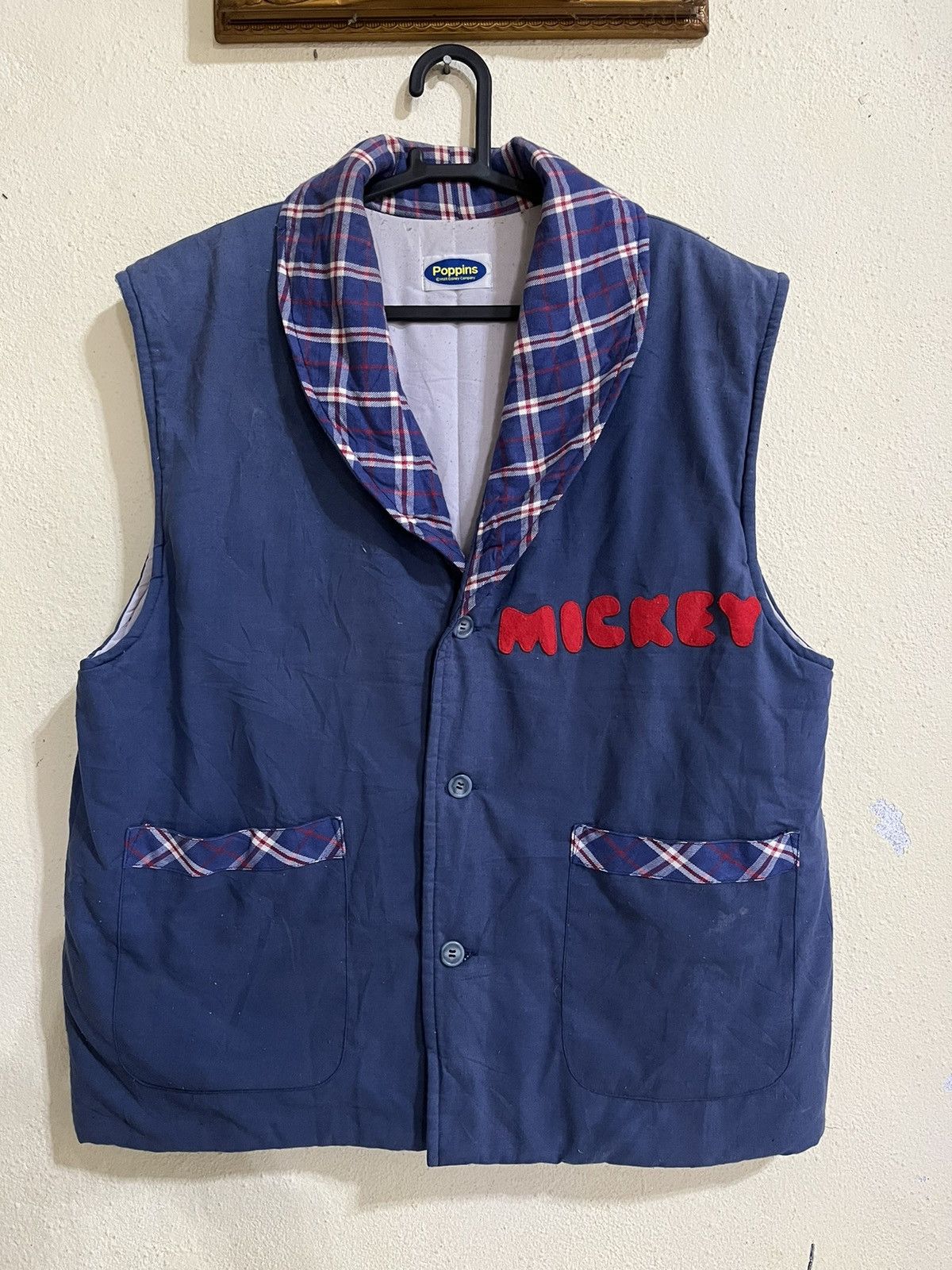 Cartoon Network × Mickey Mouse × Vintage Vtg Mickey Mouse Sleeveless Blazer Big Logo Size US M / EU 48-50 / 2 - 2 Thumbnail
