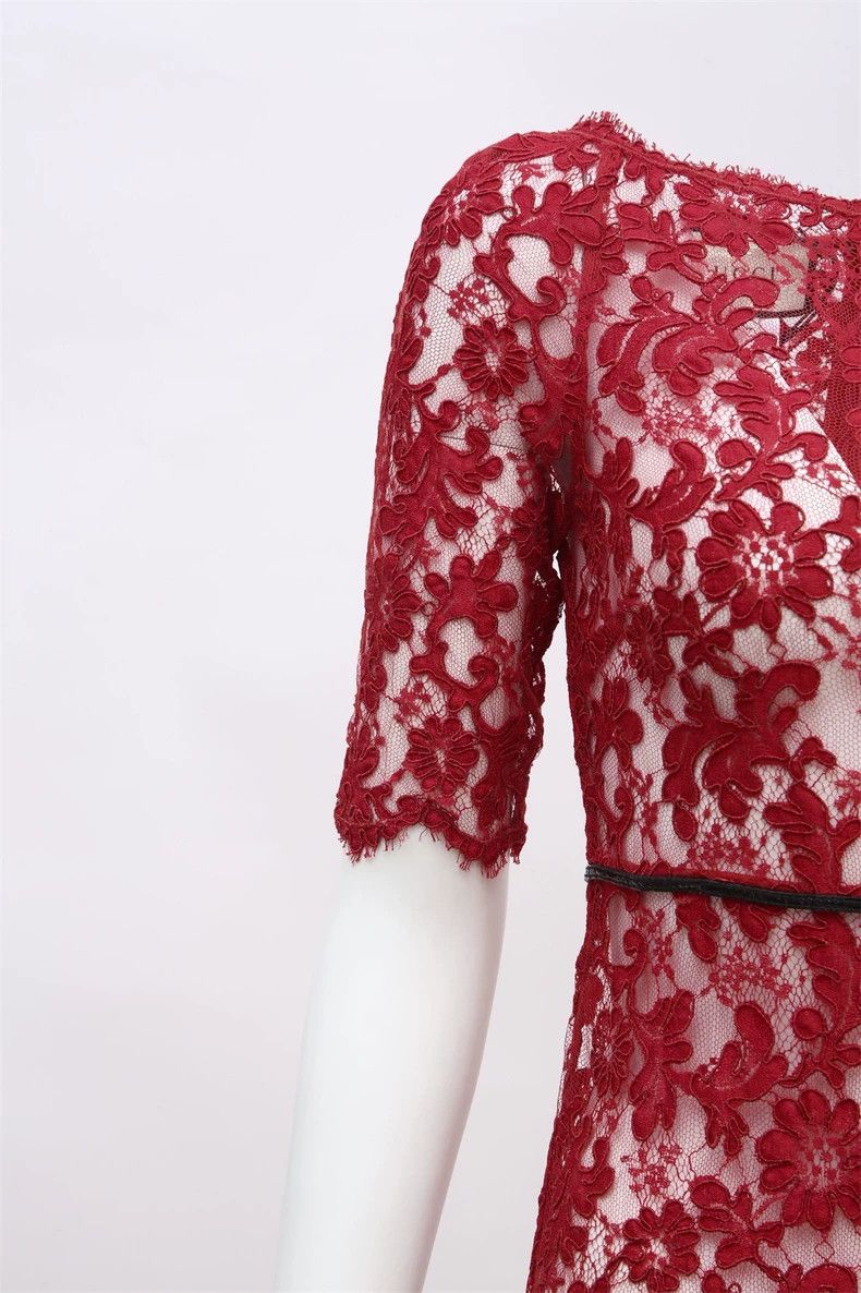 Gucci GucciRed silk dress Size XXS / US 00 / IT 34 - 5 Thumbnail