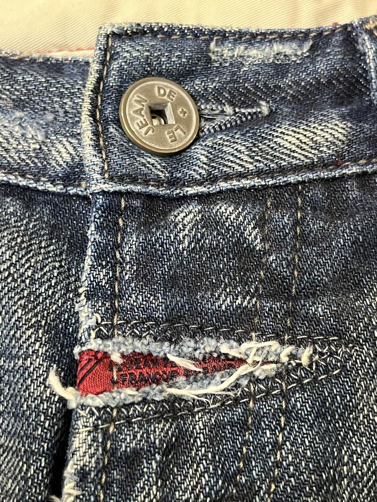 Marithe + Francois Girbaud SICK🔥MARITHE FRANCOIS GIRBAUD LOW RISE SHORT DENIM PANT Size US 32 / EU 48 - 10 Thumbnail