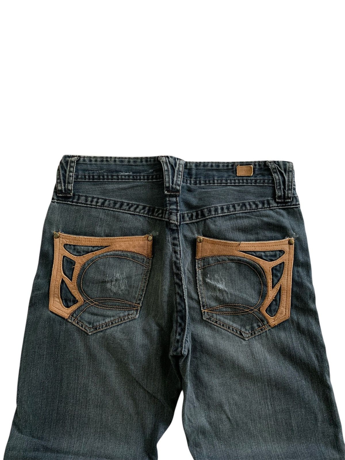 Nicole Club NCFM Nicole Club For Men Leather Pocket Bootcut Jeans Size US 30 / EU 46 - 7 Thumbnail
