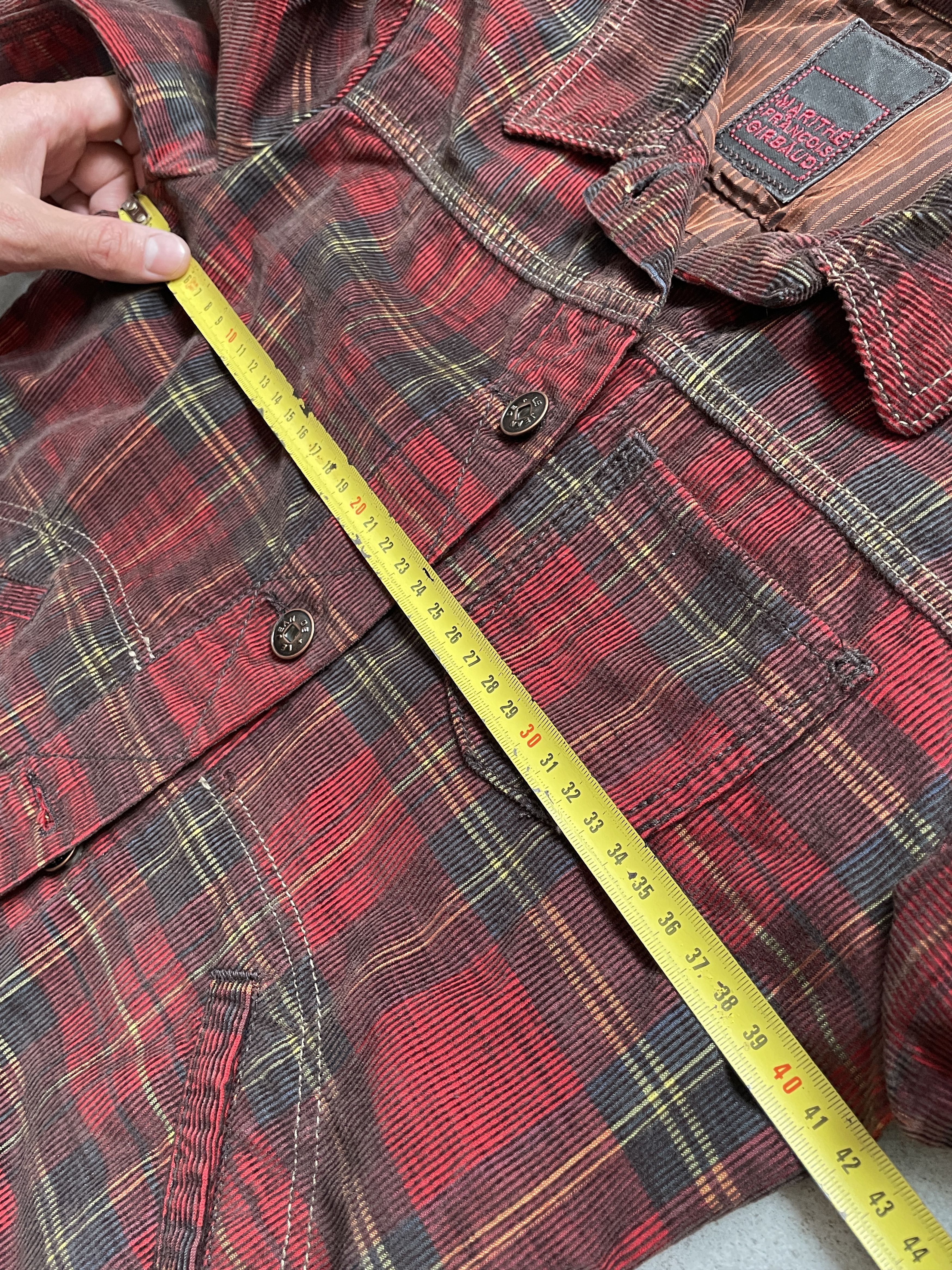 Marithe + Francois Girbaud Y2K M + FG COURDUROI VIVIENNE TYPE PUNK CHECKED JACKET Size S / US 4 / IT 40 - 10 Thumbnail