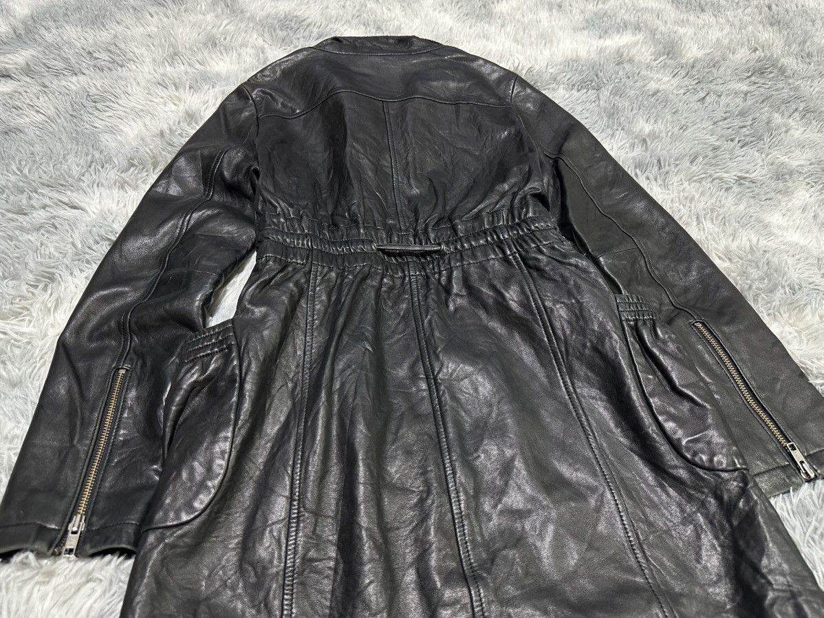 KMRii 🔥Sick Y2K Rose Bud Lamb Leather Coat Drawstring Jacket Goth Size US M / EU 48-50 / 2 - 15 Thumbnail