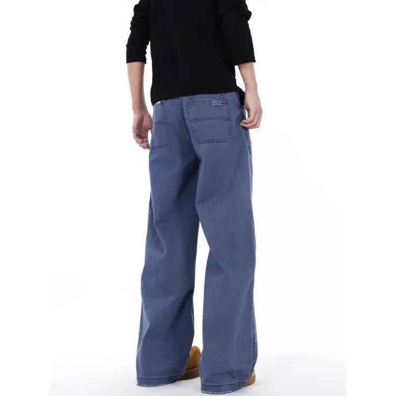 Japanese Brand Retro loose wide leg straight leg jeans Size US 32 / EU 48 - 3 Thumbnail