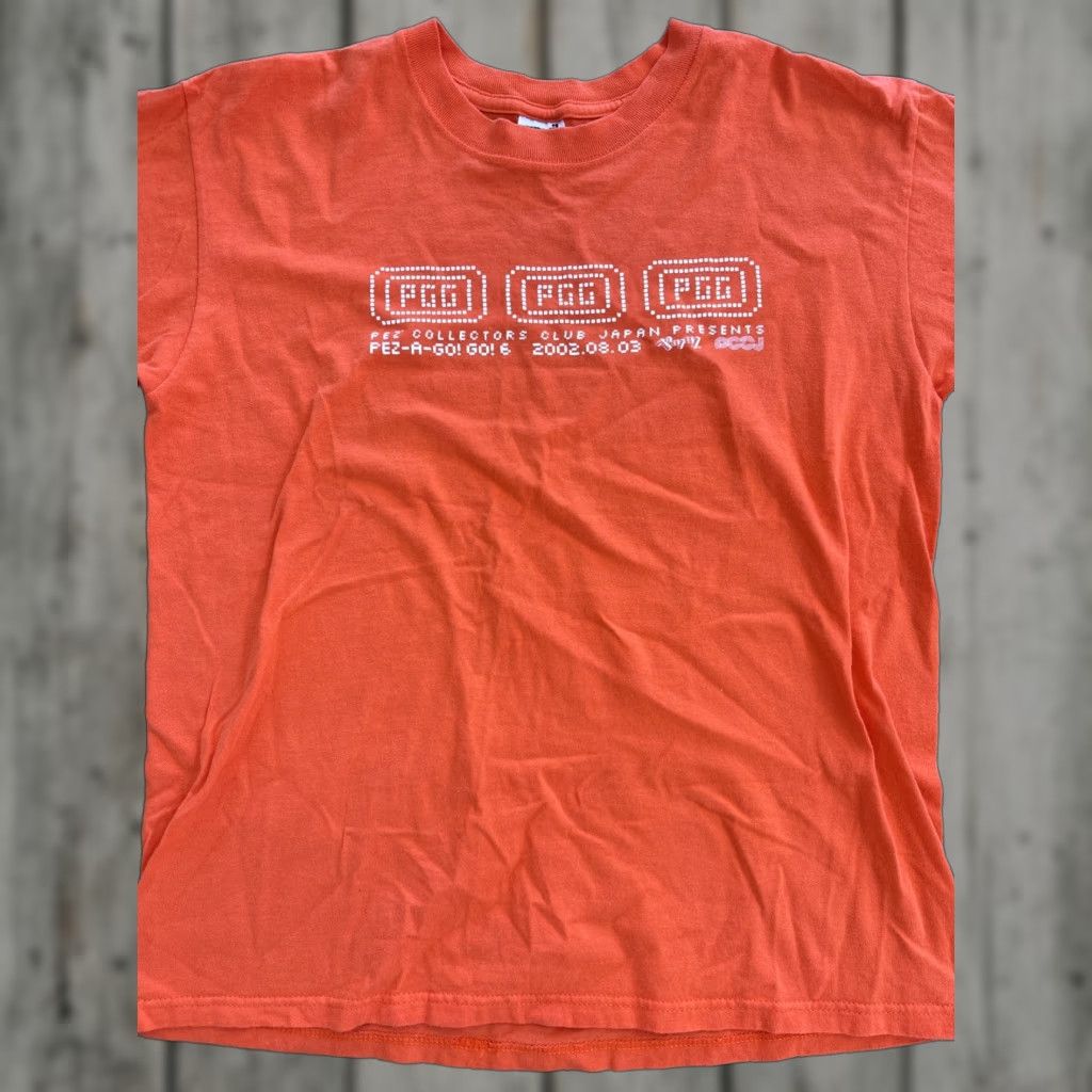 Gildan VINTAGE Pez A Go! Go! Pezcon Graphic Promo Tee Mens Medium Orange Size US L / EU 52-54 / 3 - 1 Thumbnail