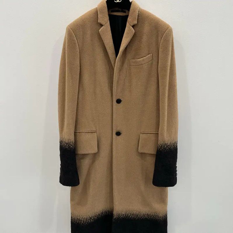 Valentino Valentino Men's Alpaca Blend Overcoat in Camel 0089 Size US S / EU 44-46 / 1 - 1 Thumbnail
