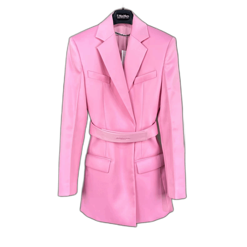 Alexander Wang Alexander Wang Satin Waistcoat Blazer in Pink Size XS / US 0-2 / IT 36-38 - 1 Thumbnail