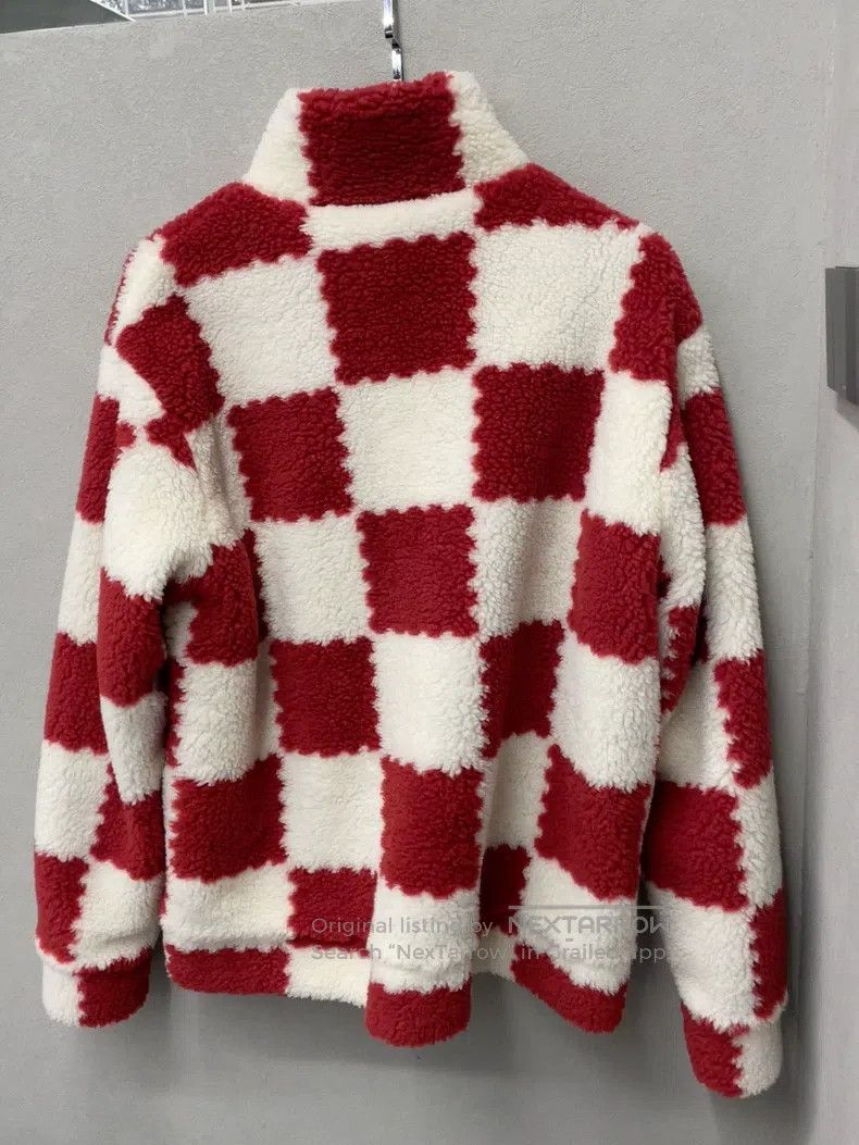 Louis Vuitton Louis Vuitton Nigo co-branded checkerboard lambswool jacke Size US XL / EU 56 / 4 - 2 Thumbnail