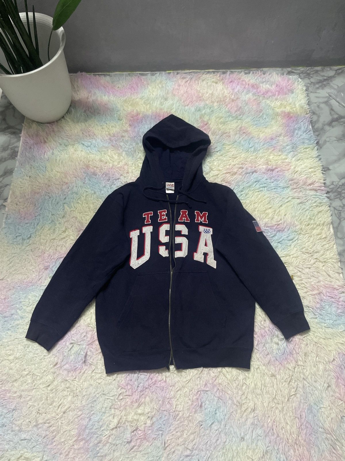 USA Olympics × Vintage Vintage hoodie Olympics team USA Size US S / EU 44-46 / 1 - 1 Thumbnail