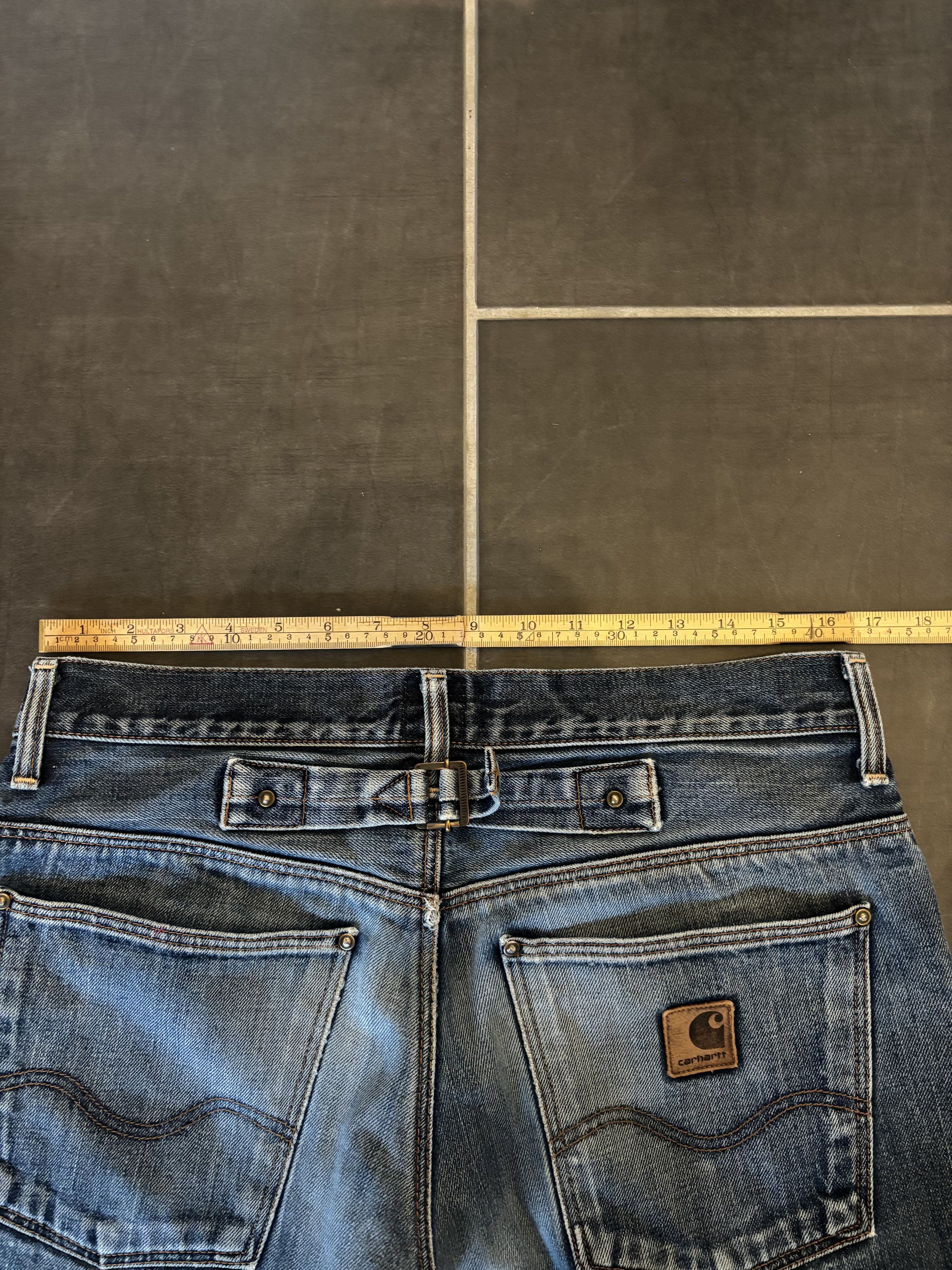 Carhartt 2000s Carhartt, union made, selvedge jeans with buckleback Size US 33 - 7 Thumbnail