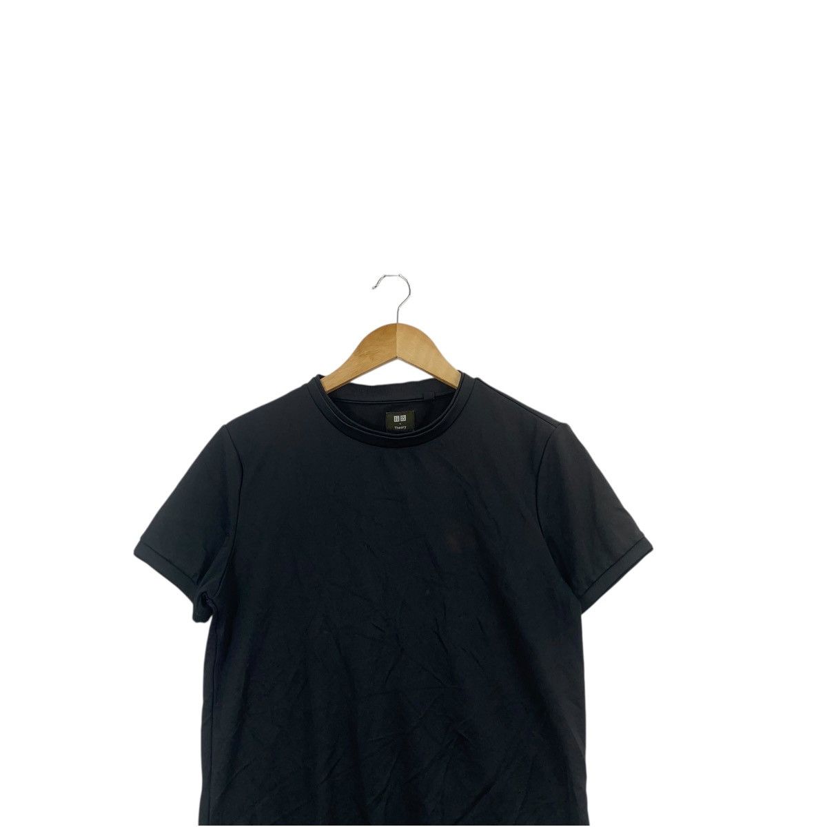Uniqlo THEORY JAPAN x UNIQLO Collection Black Plain Tee Shirt Top Size M / US 6-8 / IT 42-44 - 2 Thumbnail
