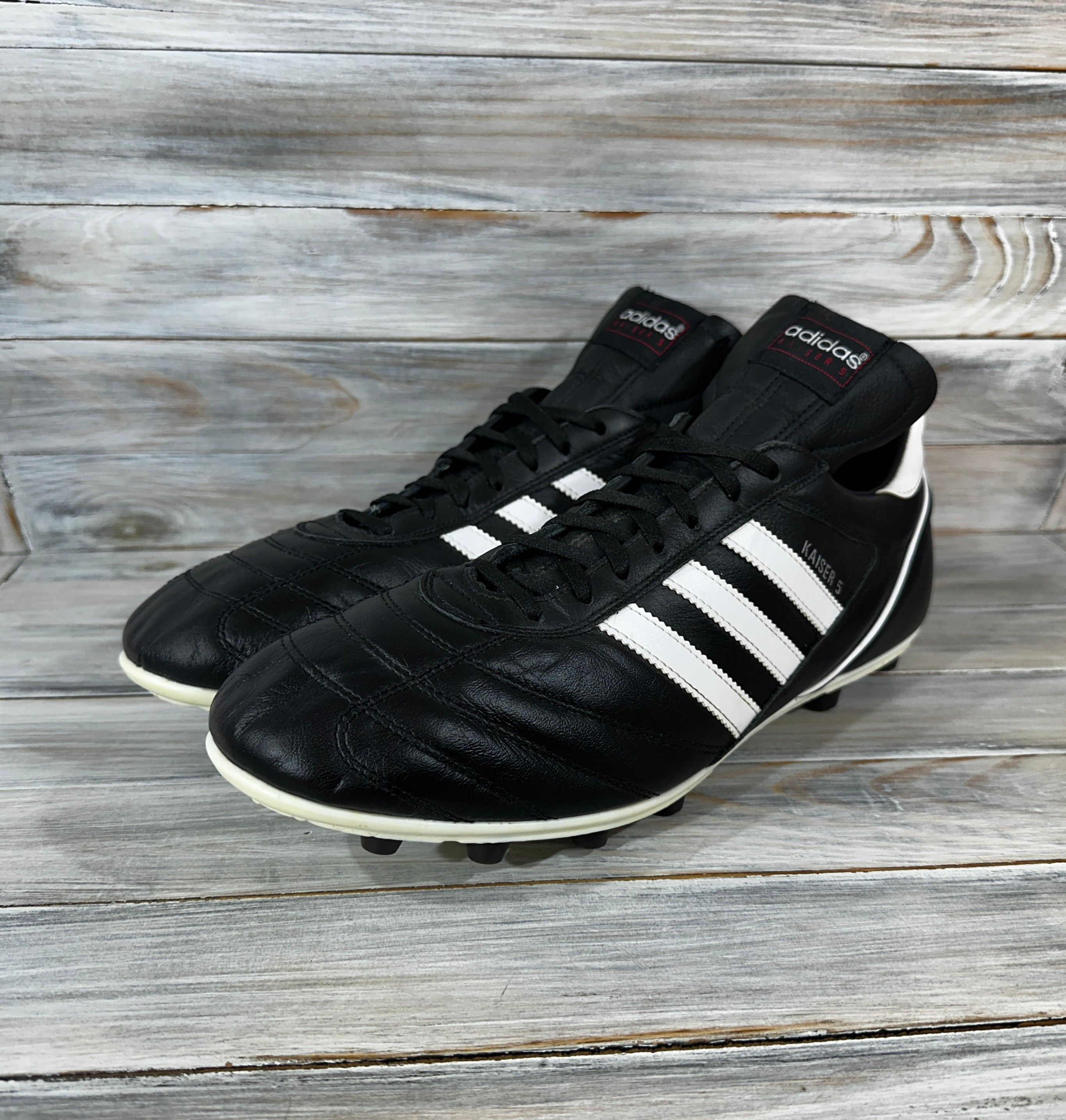 Adidas Kaiser Liga Fg Black Football Cleats Boots Sport