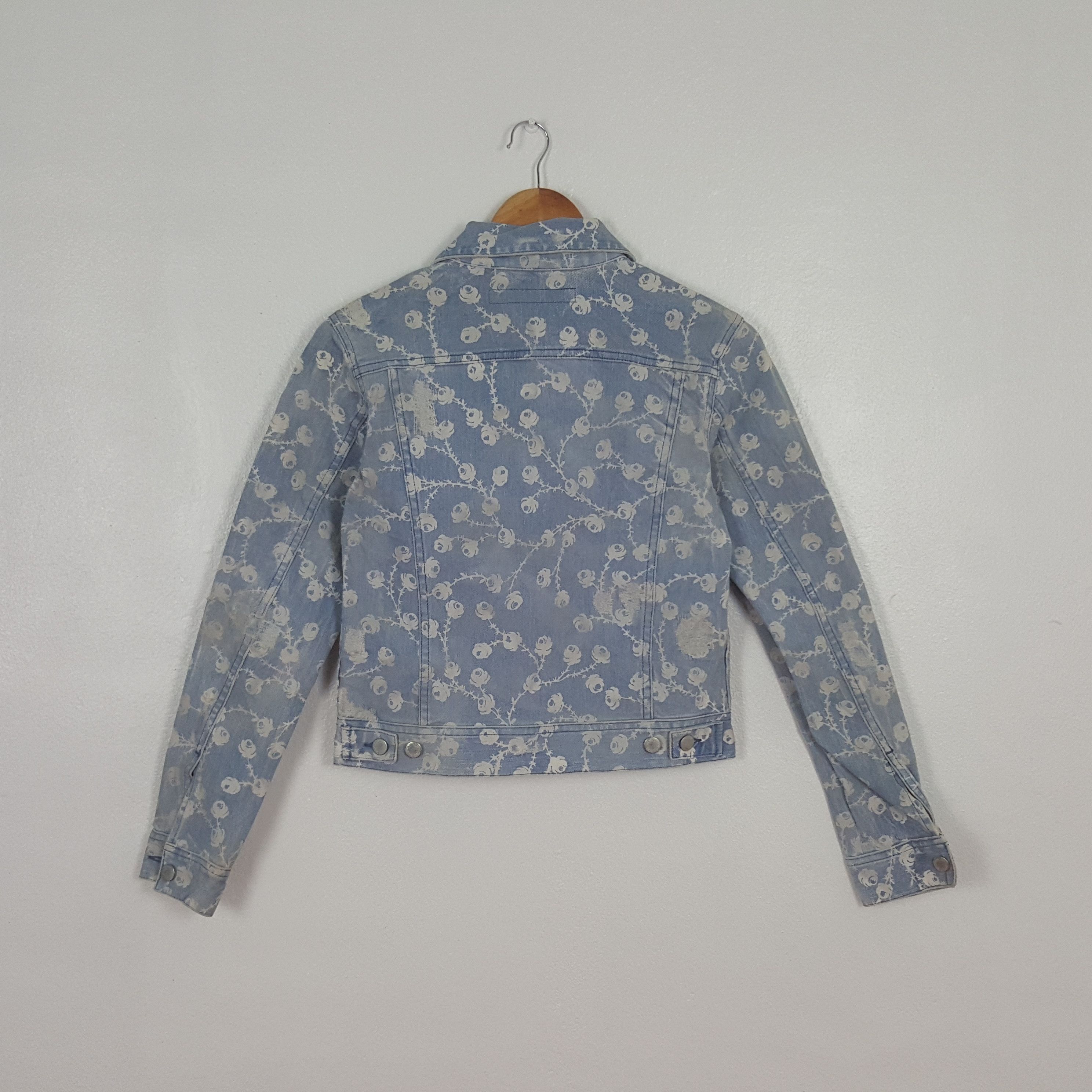 Ralph Lauren Vintage Ralph Lauren American Flowers Denim Jacket C303N14 Size XXS / US 00 / IT 34 - 3 Thumbnail