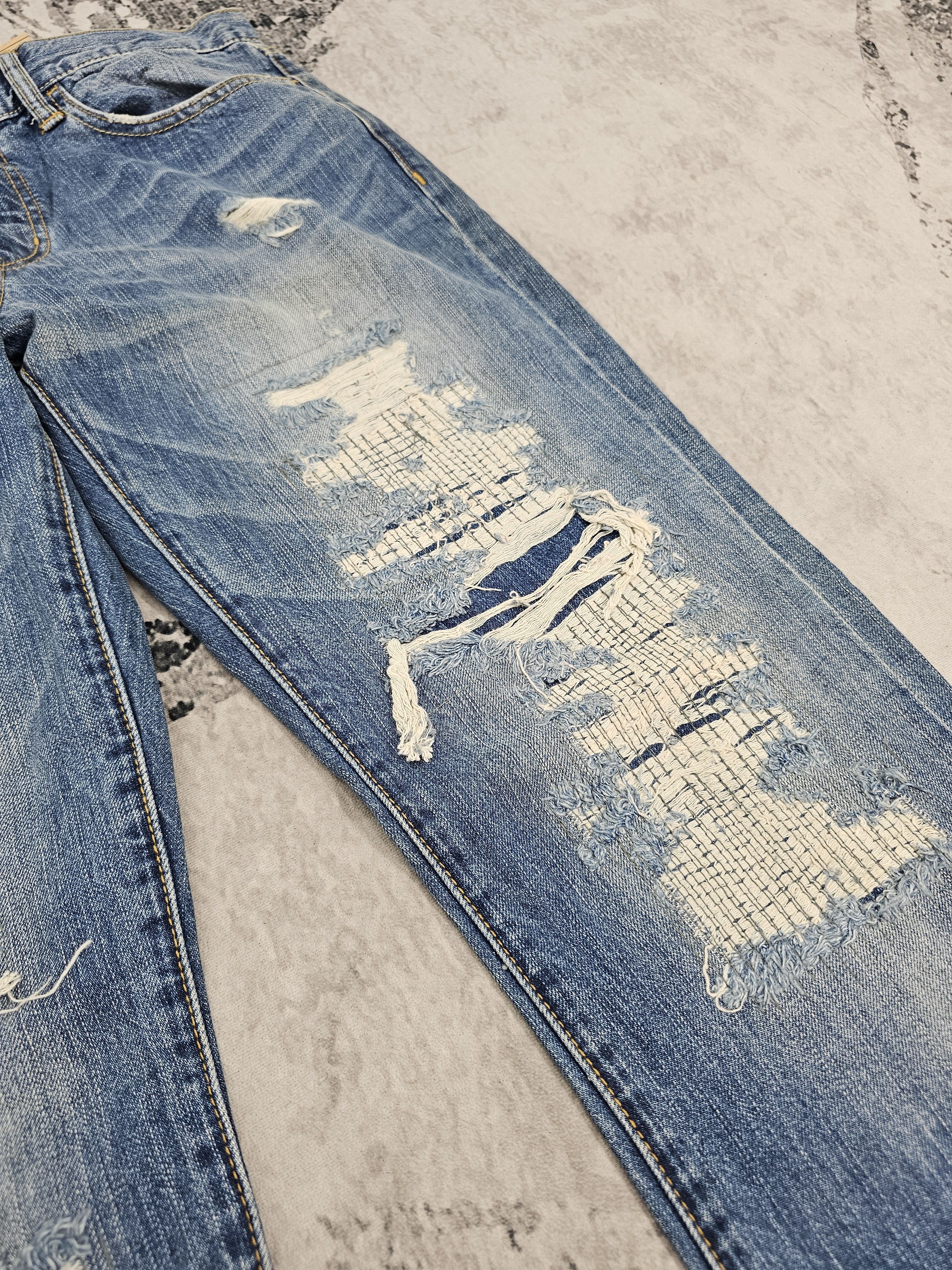 MOUSSY AZUL By Moussy Distressed Rockers Design Jean JB0299 Size 34 Size US 34 / EU 50 - 9 Thumbnail