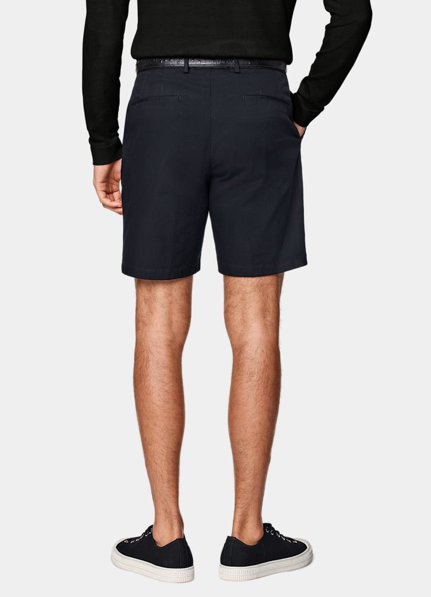 Suitsupply Suitsupply Mens Navy Blue Italian Fabric Chino Shorts Size US 33 - 2 Thumbnail