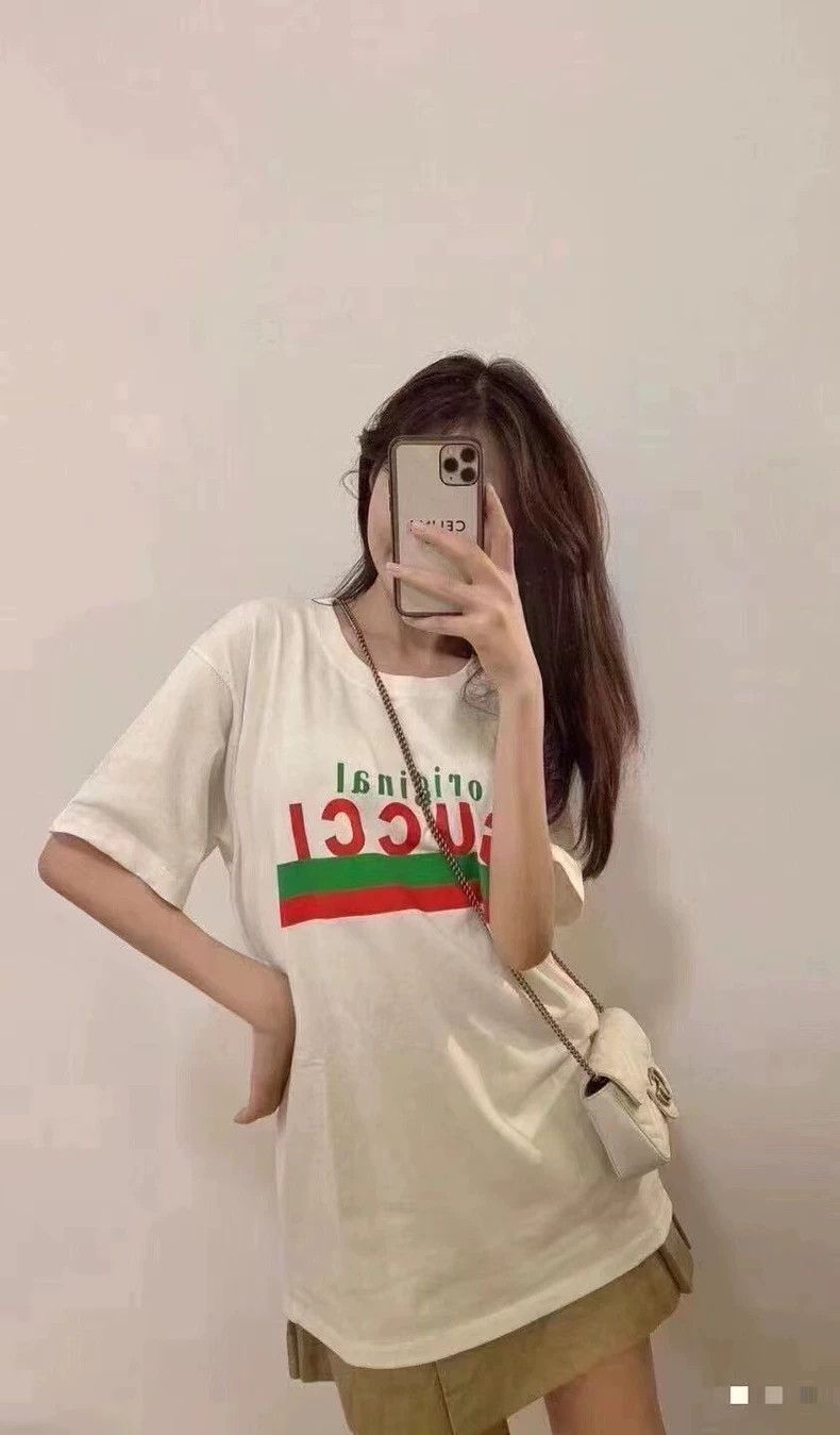 Gucci Gucci Striped letter print short-sleeved T-shirt 2501-Nexta Size US XS / EU 42 / 0 - 6 Thumbnail