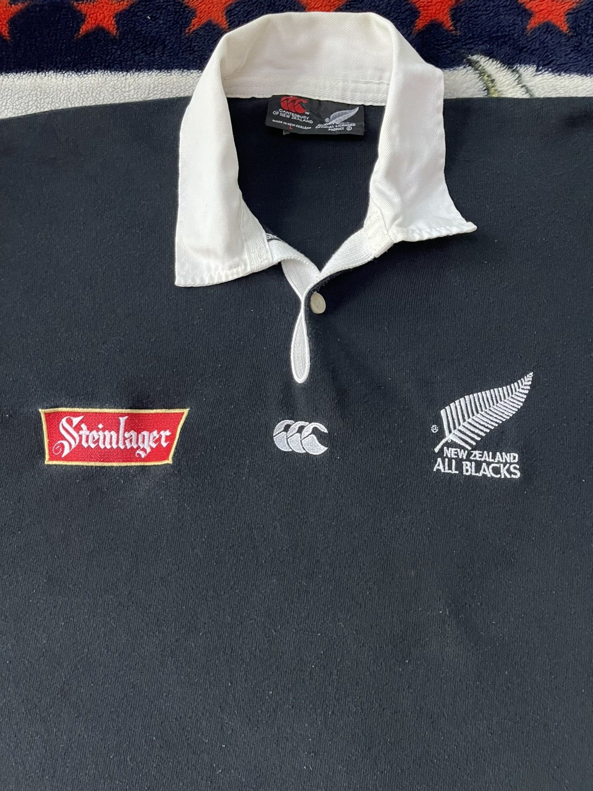 Canterbury of New Zealand 90's Canterbury New Zealand All Black Rugby Steinlager Size US L / EU 52-54 / 3 - 5 Thumbnail