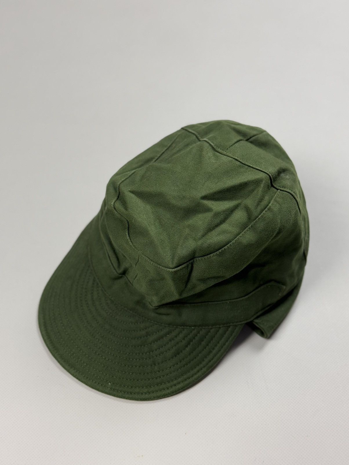 Other Swedish Army Vintage Fatigue Baseball Earwarmer Cap Hat 60s Size ONE SIZE - 7 Thumbnail