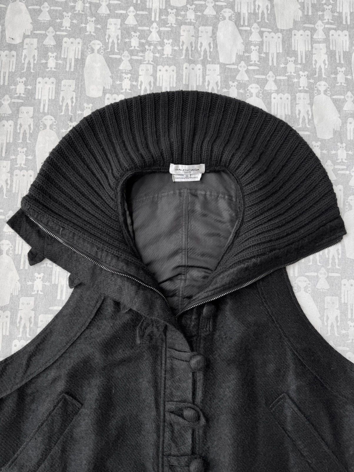 Balenciaga Balenciaga AW02 Funnel Collar Oversized Sleeveless Jacket Size US M / EU 48-50 / 2 - 3 Thumbnail