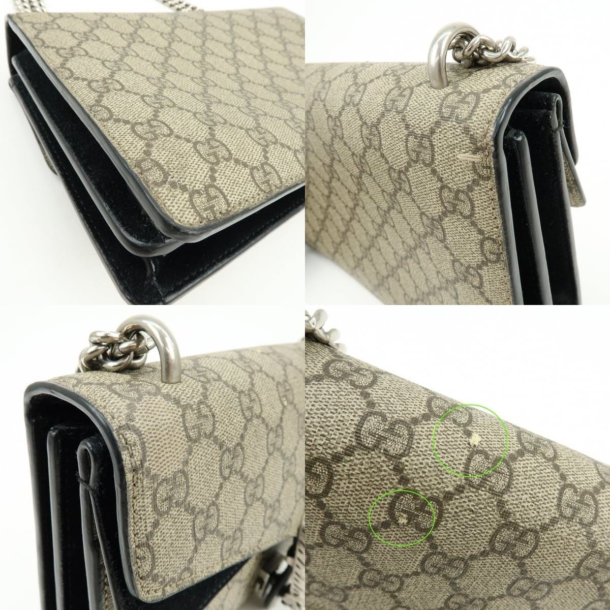 Gucci Gucci Dionysus GG Supreme Flap Bag Beige Size ONE SIZE - 5 Thumbnail
