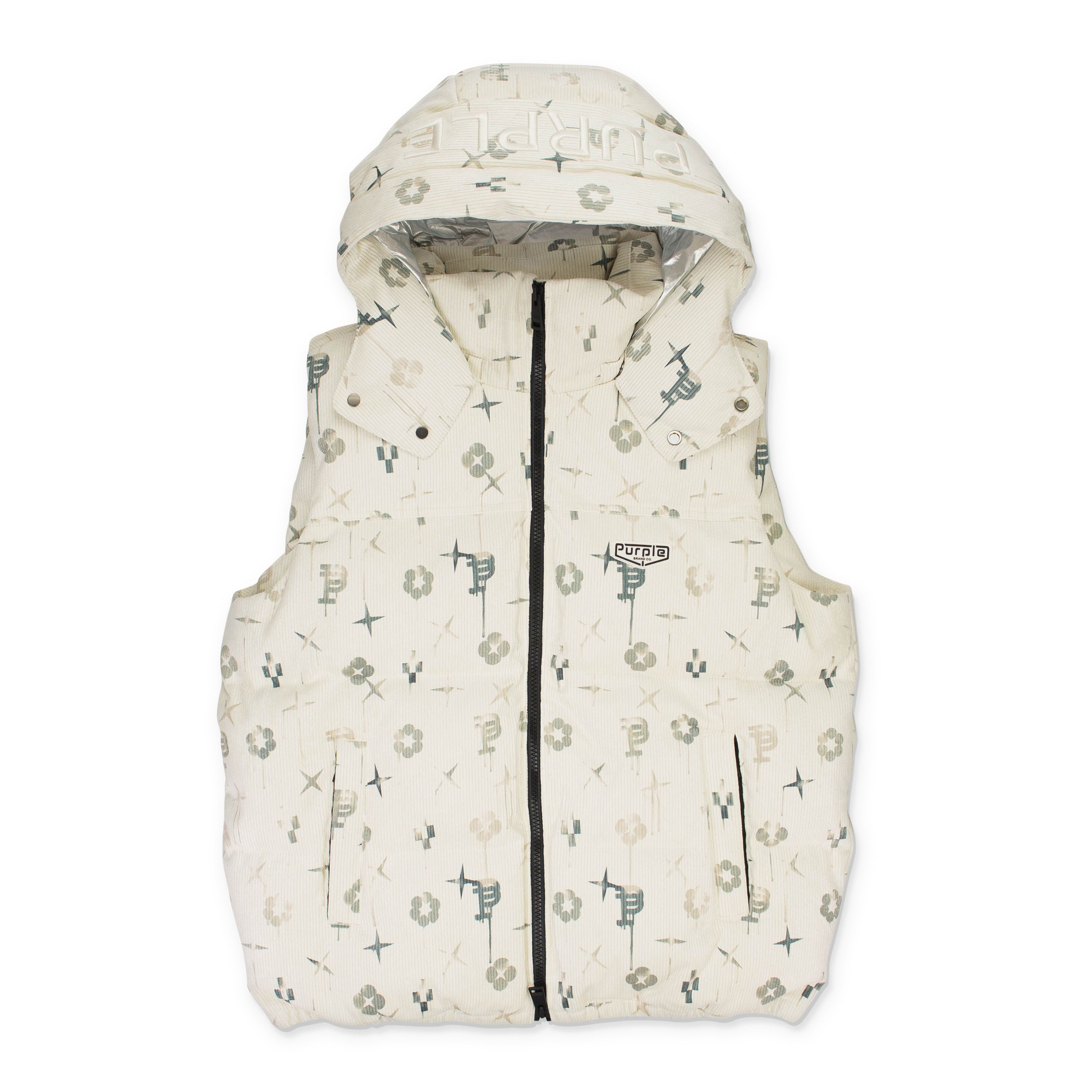 Purple Brand PRINTED CORDUROY AOP DOWN & PUFFER JACKETS Size S Size US S / EU 44-46 / 1 - 1 Thumbnail