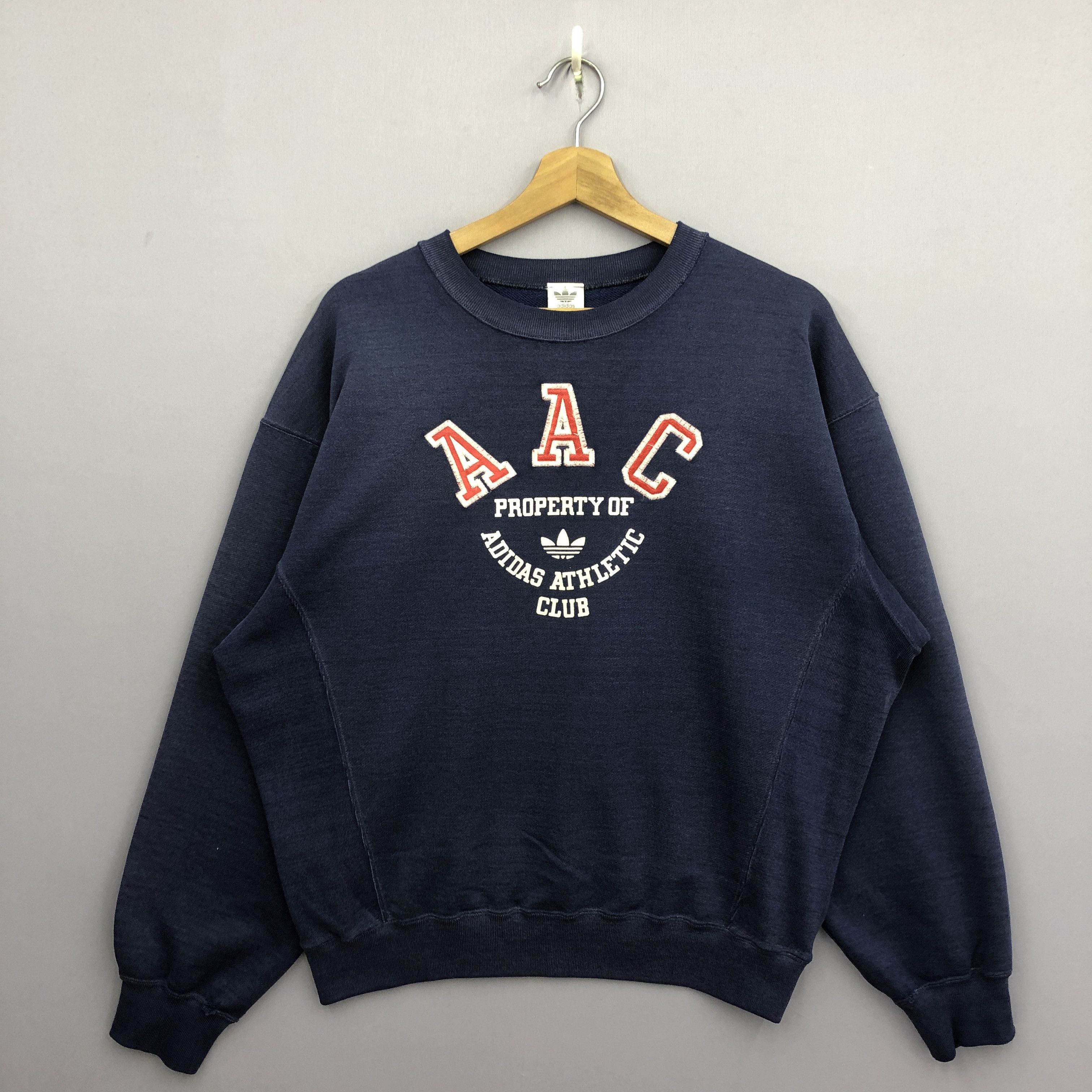 Adidas Vintage 90s Adidas Athletic Club Sweater Sweatshirt Jumper Size US L / EU 52-54 / 3 - 1 Thumbnail