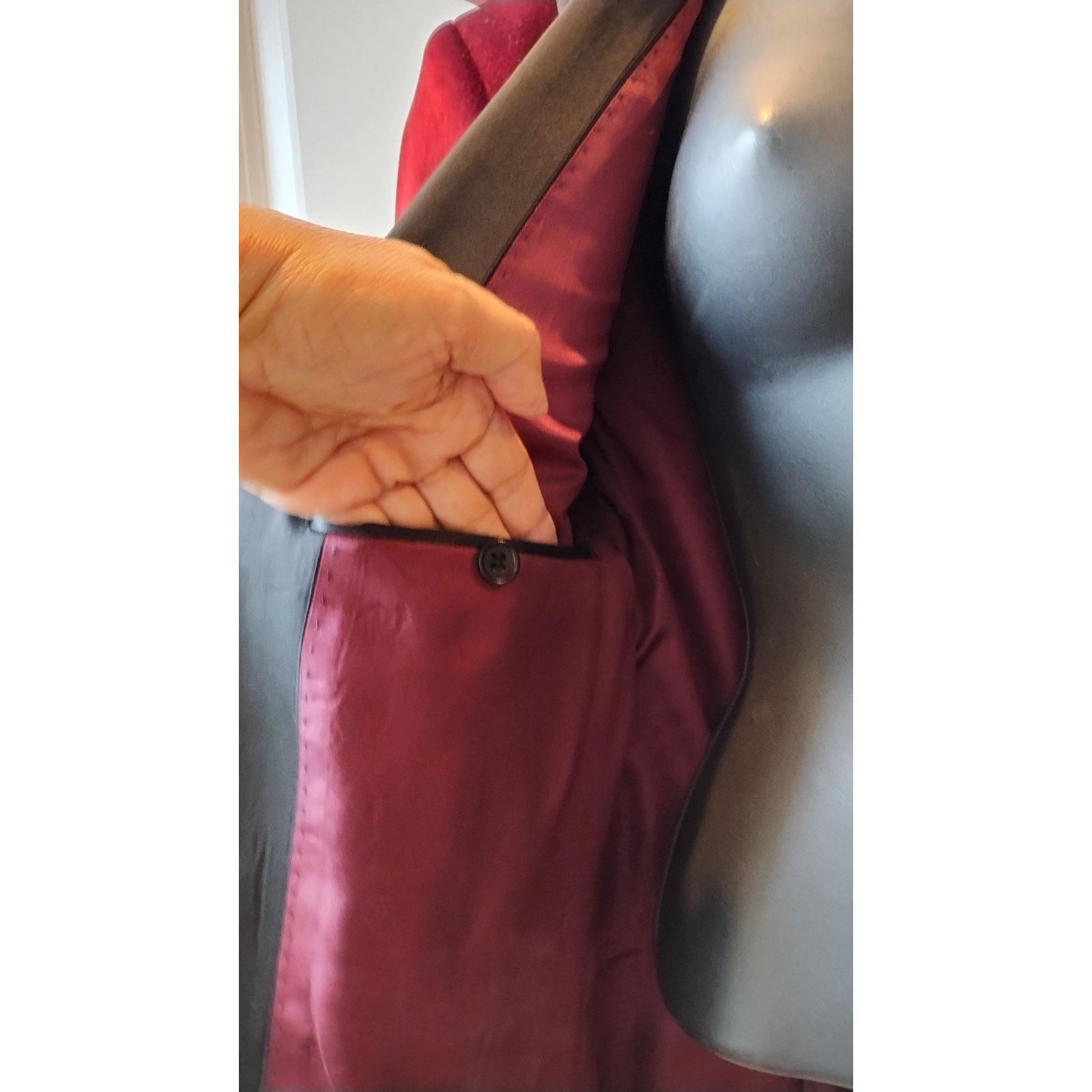 Other Ron Tomson Classic Lapel tuxedo Jacket Red velvet Size US36 Size US S / EU 44-46 / 1 - 5 Thumbnail