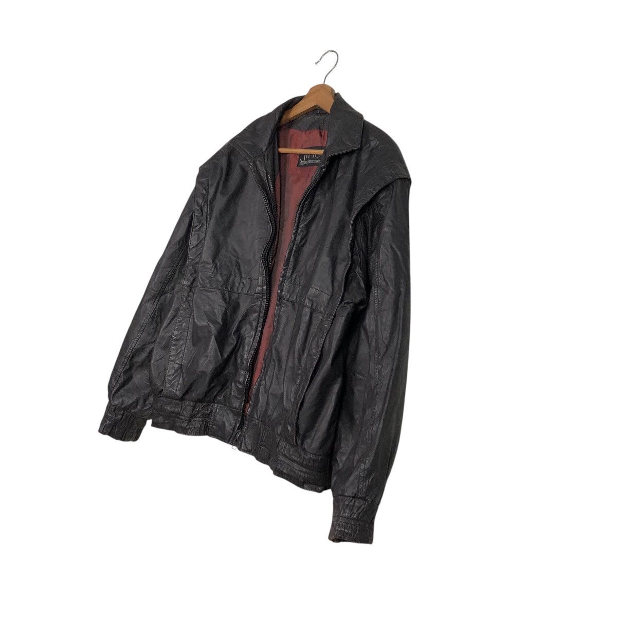 Japanese Brand 📌Vintage Biker Leather Jacket Jindo Blanket Issey Miyake Size US S / EU 44-46 / 1 - 10 Thumbnail