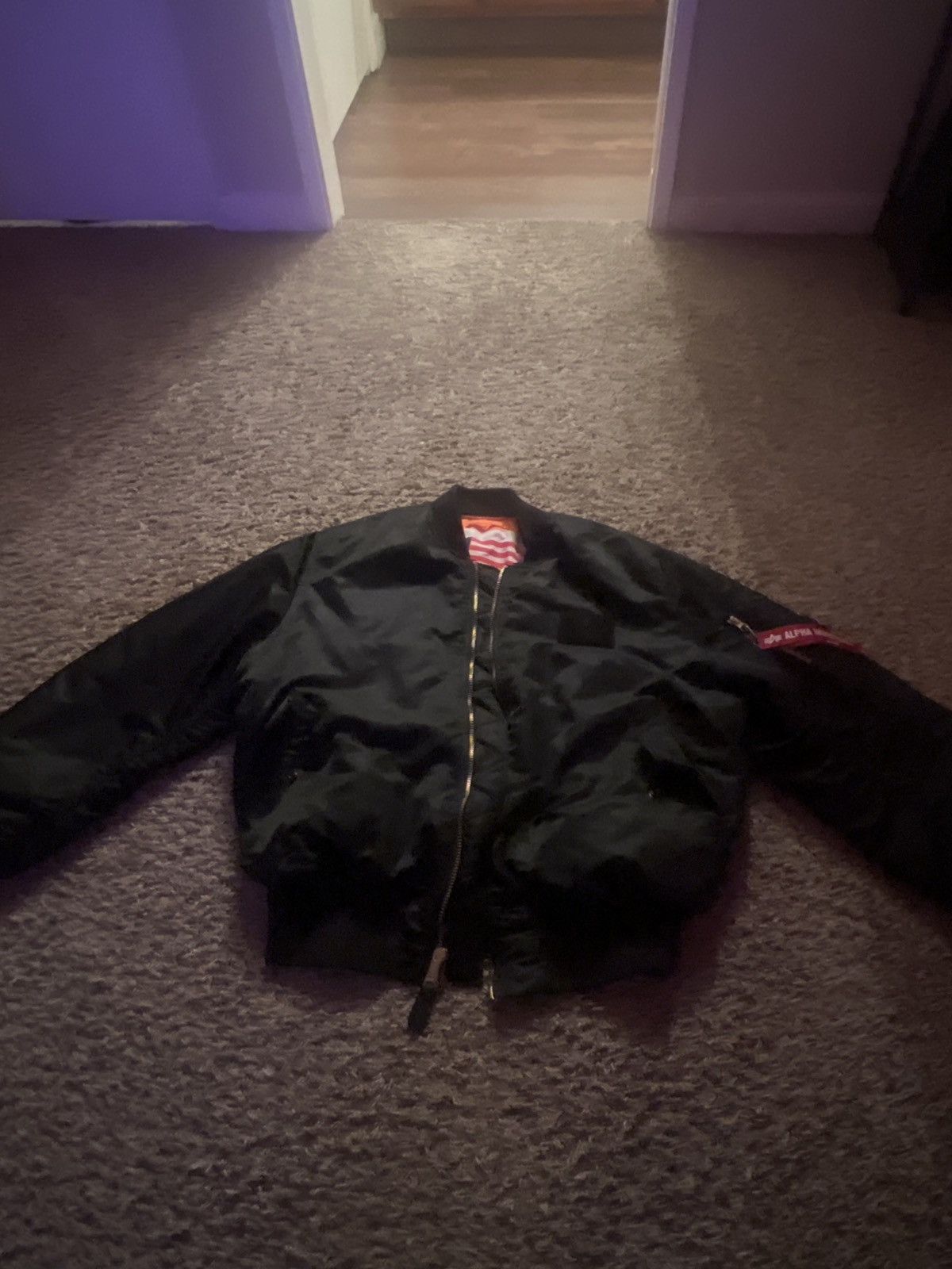 Alpha Industries reversible black ovo hot boys bomber jacket Size US L / EU 52-54 / 3 - 5 Thumbnail