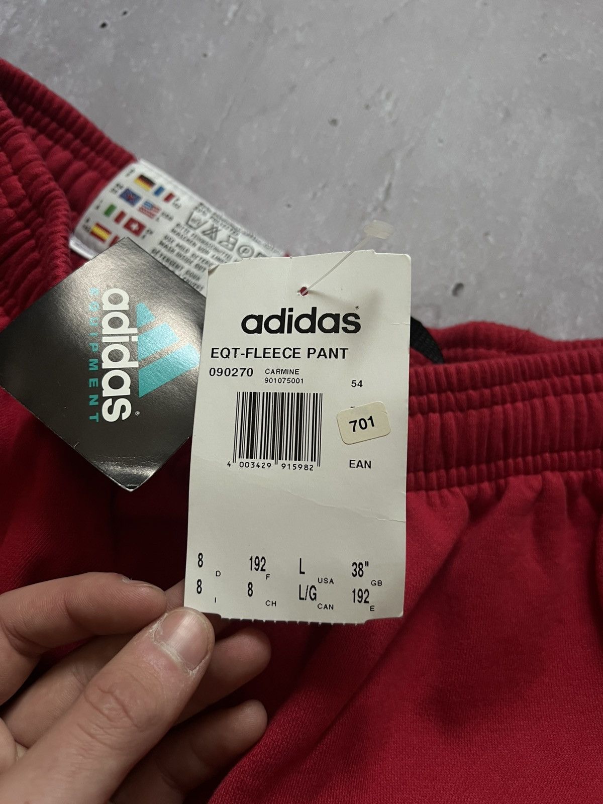 Adidas Adidas Equipment Sweat Pants L Joggers Vintage 90's Size US 36 / EU 52 - 11 Thumbnail