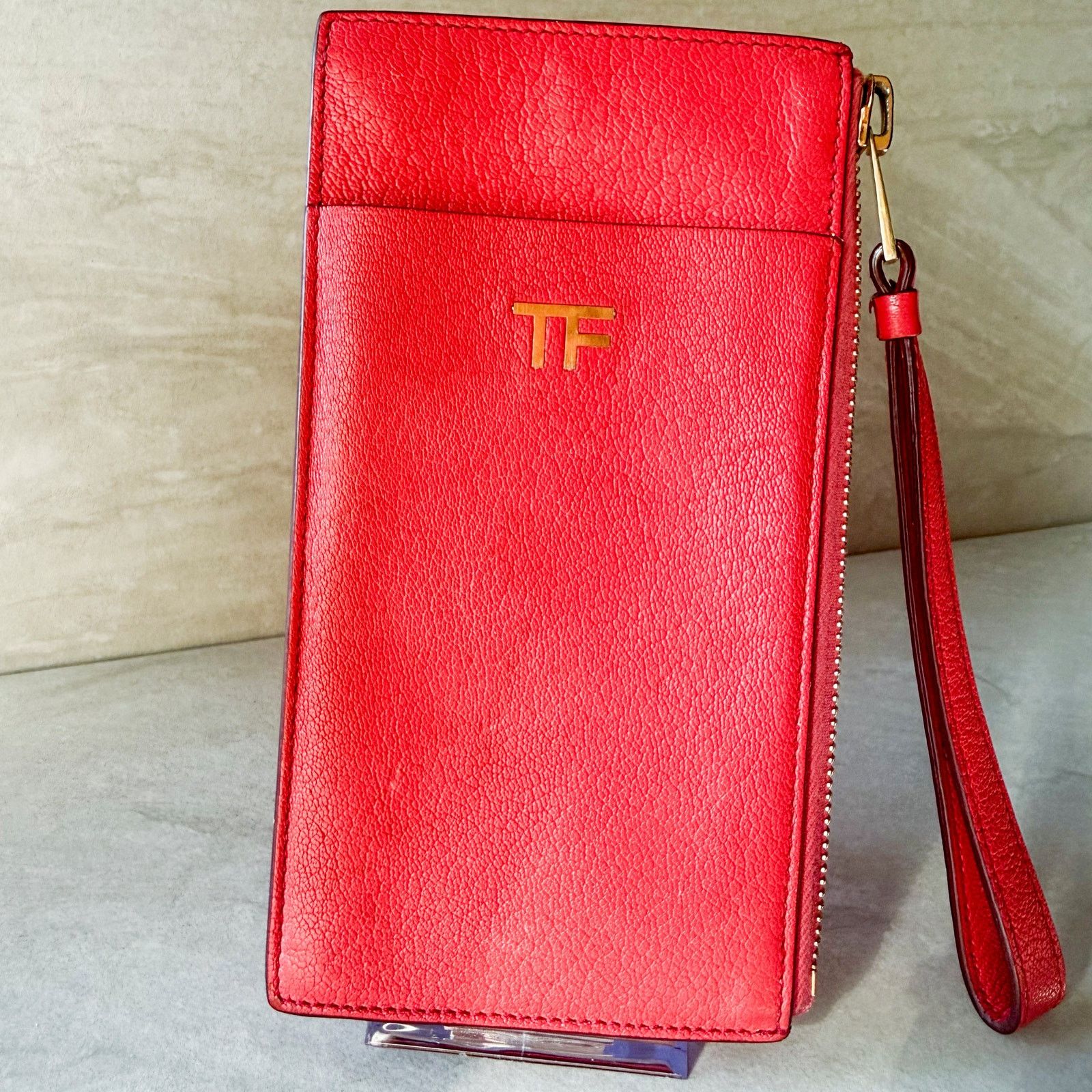 Tom Ford Tom Ford Grained Leather Wristlet Wallet Size ONE SIZE - 8 Thumbnail